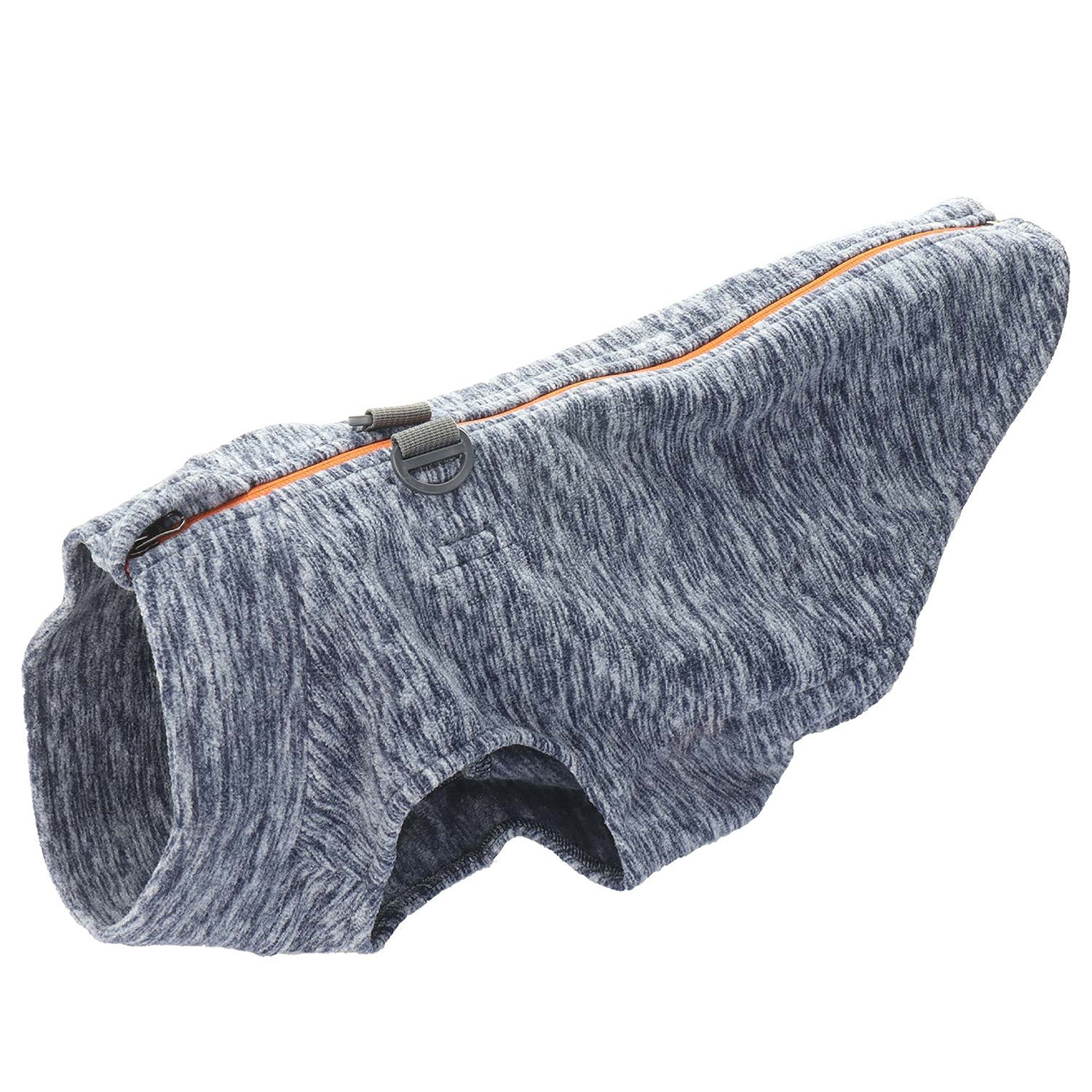 IFOURTHSTYLE Blue Striped Fleece Cat Coat