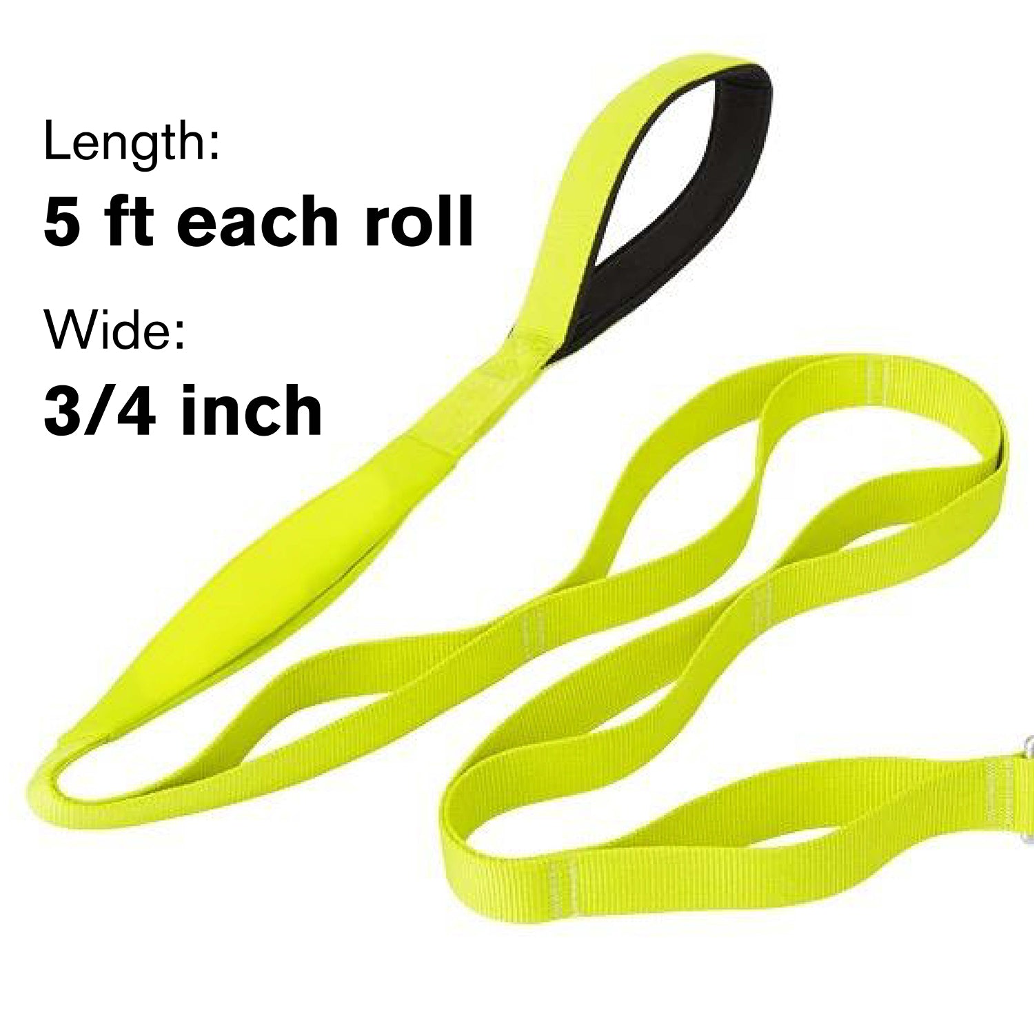 IFOURTHSTYLE Fluorescent Green Pet Leash with Comfort Grip
