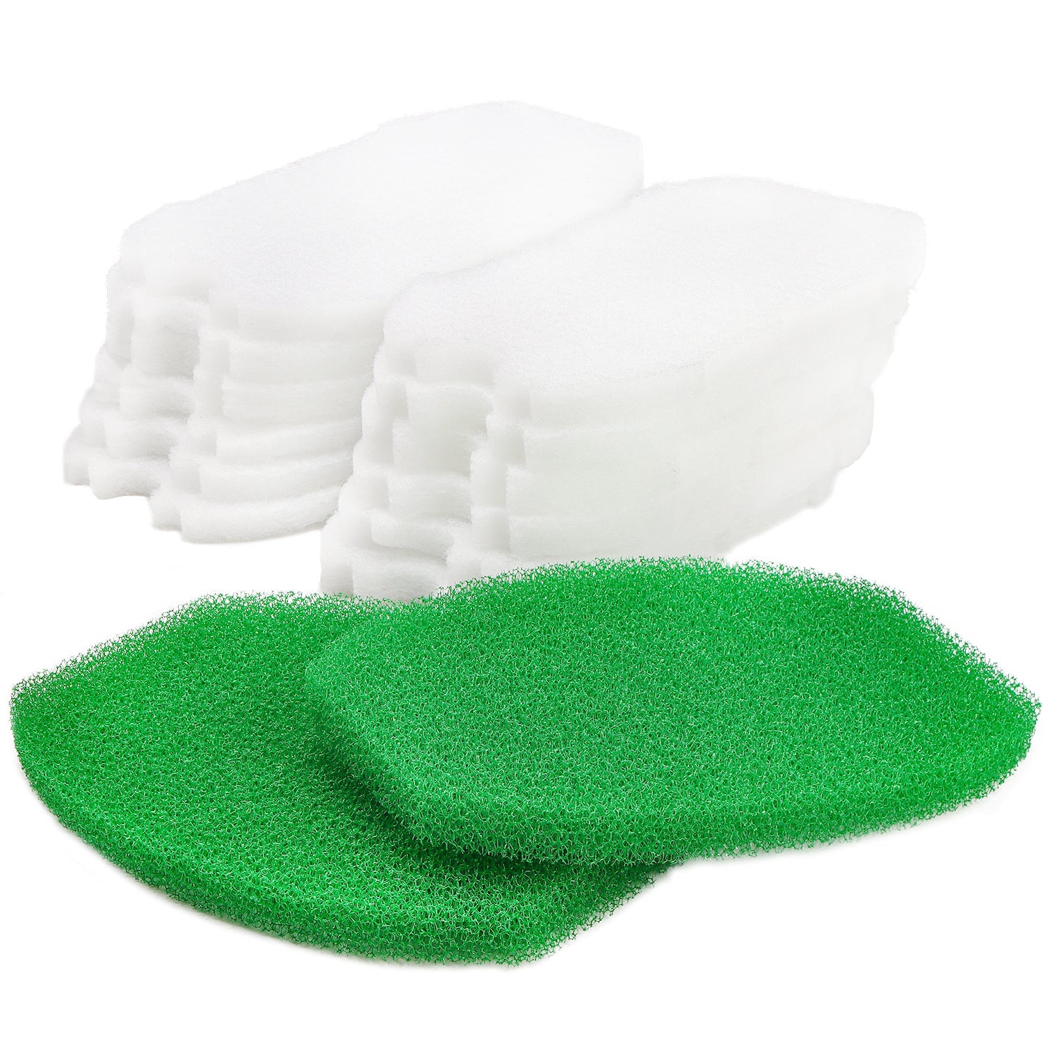 LTWHOME Course foam and Polymer Wool Filter Pads Pond Maintenance Kits Fit for Aquagarden inpond 5 in 1 200 (Pack of 14)