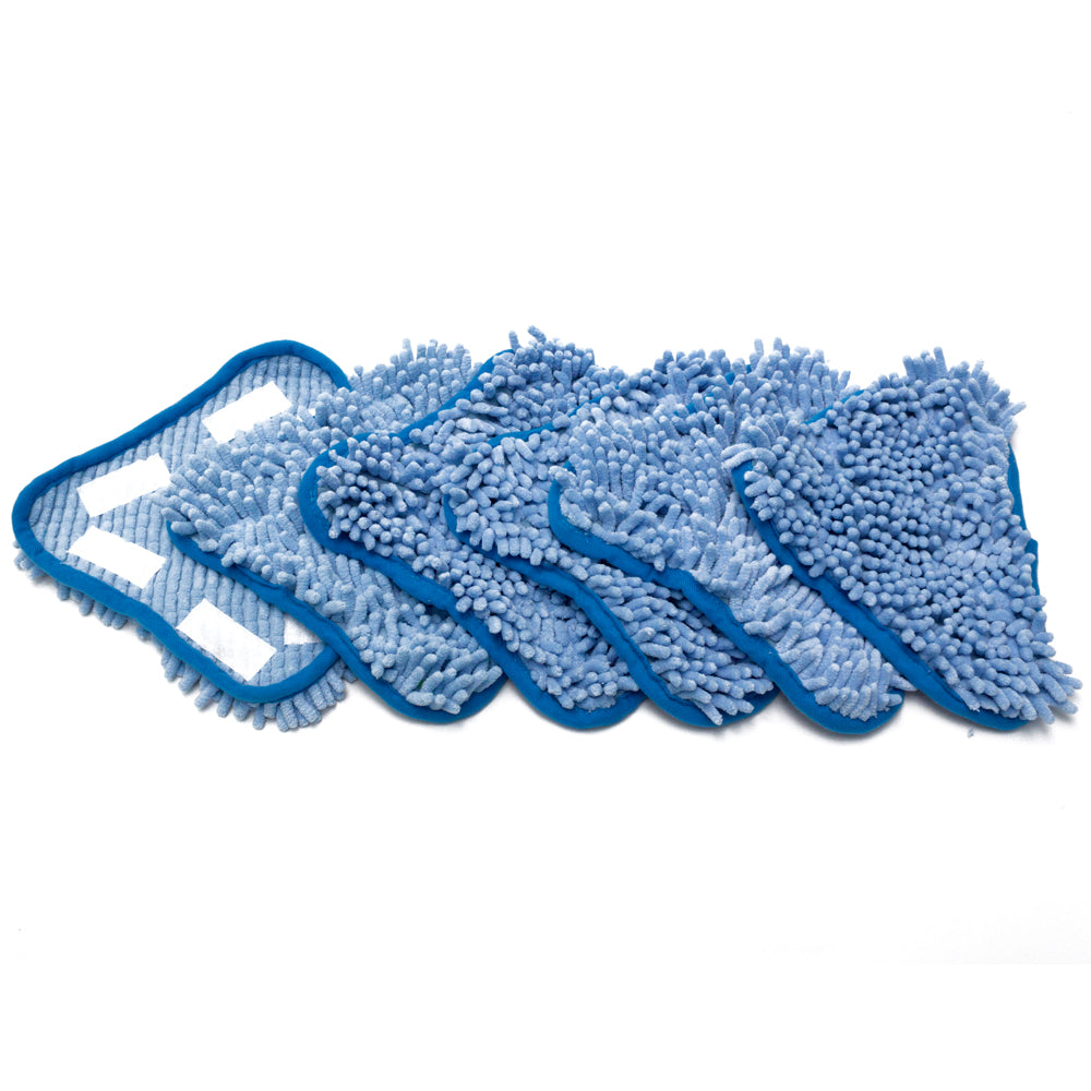 LTWHOME Washable Steam Mop Microfibre Pads Suitable for Steam Mop h2o X5 Model (Pack of 6)