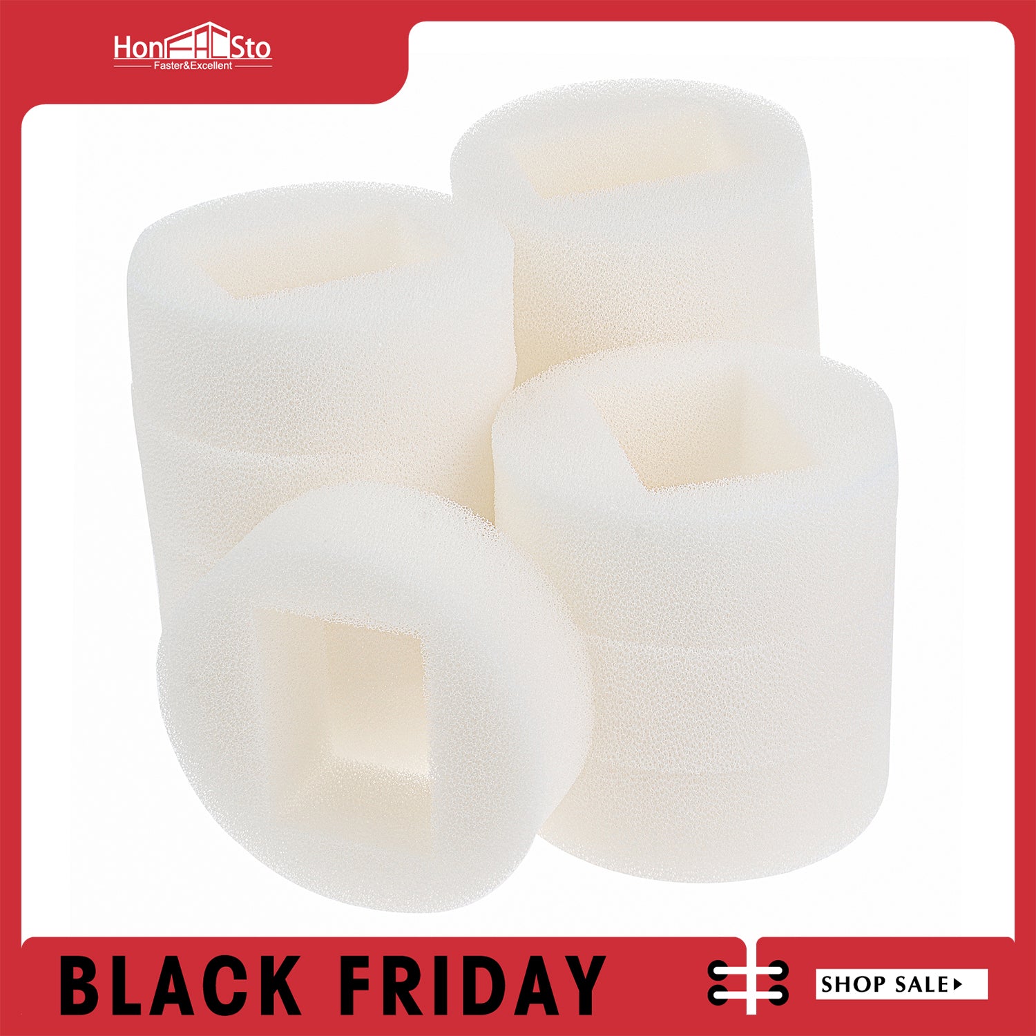 LTWHOME Replacement Foam Pre-Filters Fit for Drinkwell 360 Plastic Pet Fountain,Not Suitable for Stainless Steel Fountain (Pack of 12)