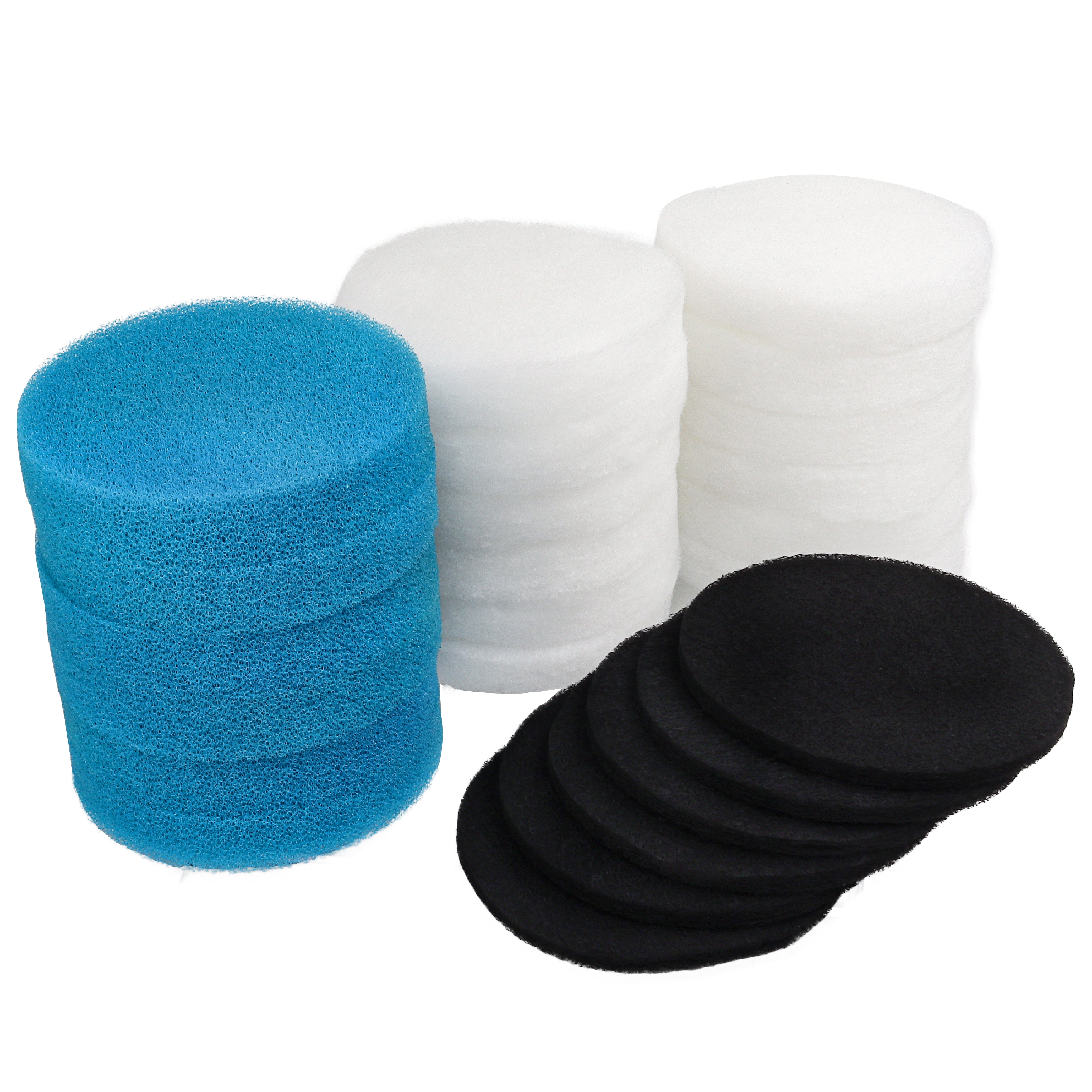 LTWHOME Value Pack of Carbon Filter, Coarse Filter and Fine Filter Pads Set Suitable for Classic 2215/350 2616151 (Pack of 24)