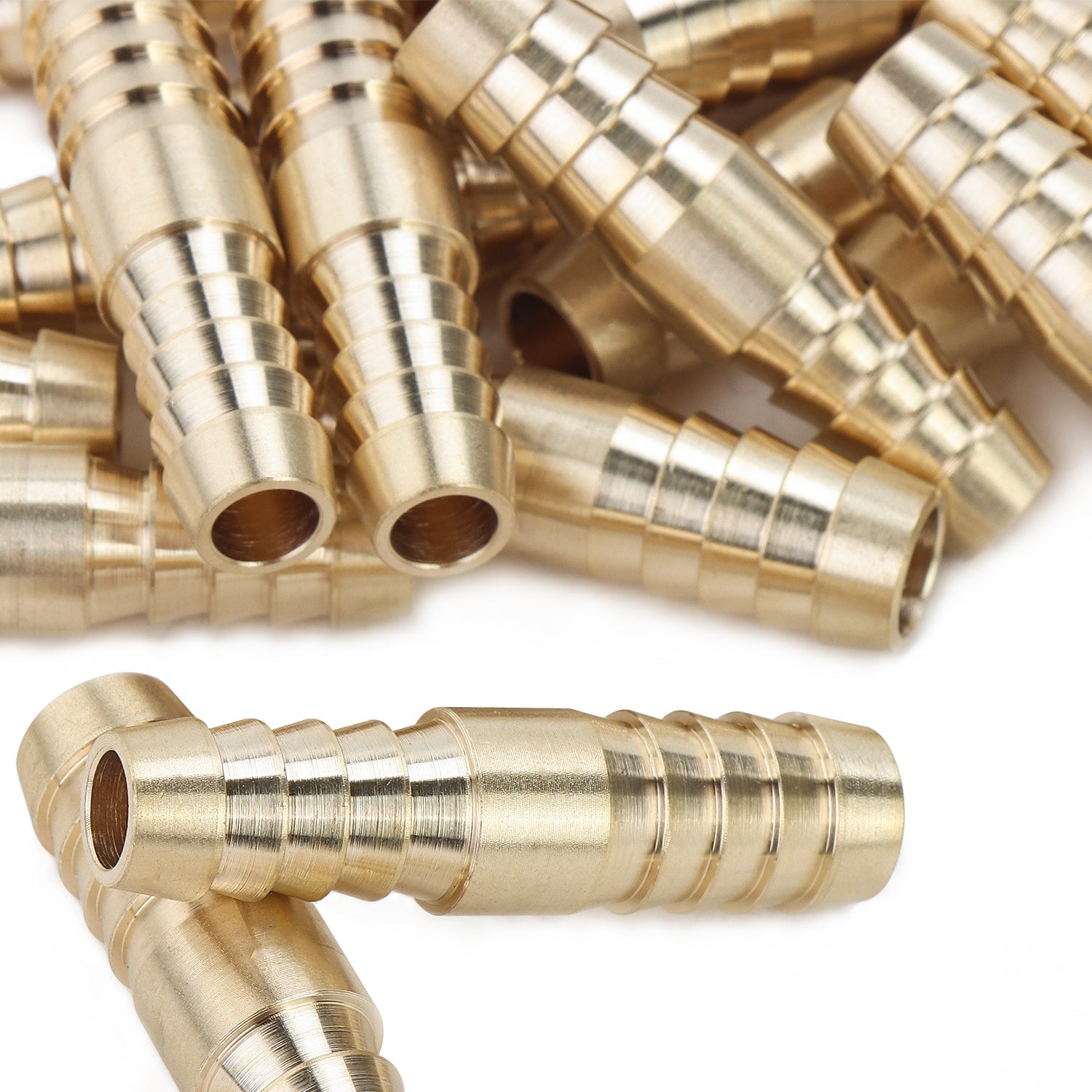 LTWFITTING Brass Barb Hose 3/8-Inch x 5/16-Inch ID Hose Reducing Splicer Mender Fitting (Pack of 500)