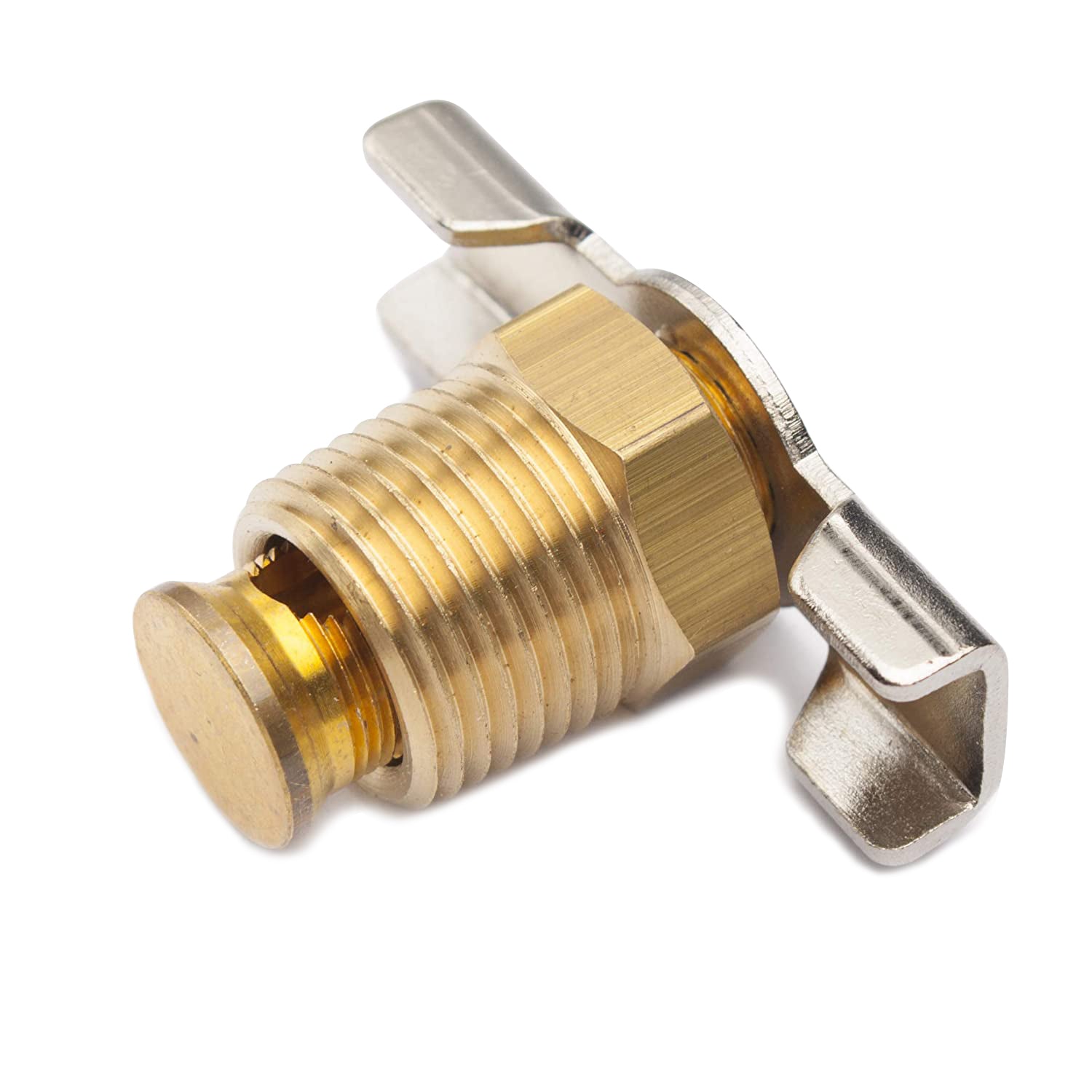 LTWFITTING New Brass Drain Cock 3/8 NPT Air Ride Suspension (Pack of 5)