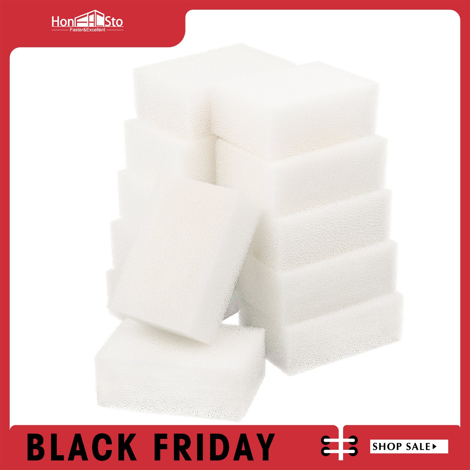 LTWHOME Foam Filter Pads Fit for Aqua Clear 70/300 AquaClear 70-Gallon 30 PPI(Pack of 12)