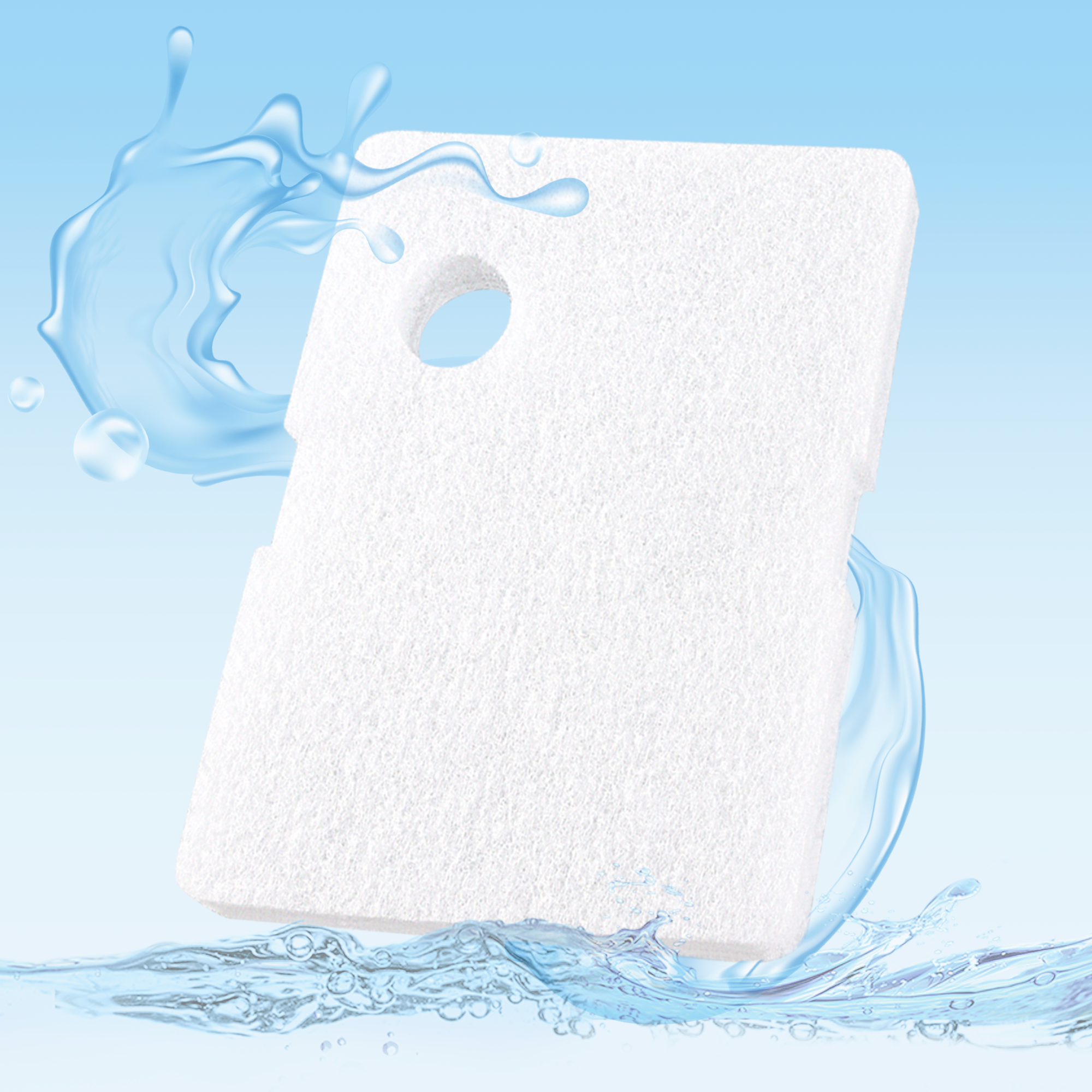 LTWHOME Compatible Floss Pad Replacement for Cascade 1200/1500 GPH Aquarium Canister Filter (Pack of 12)
