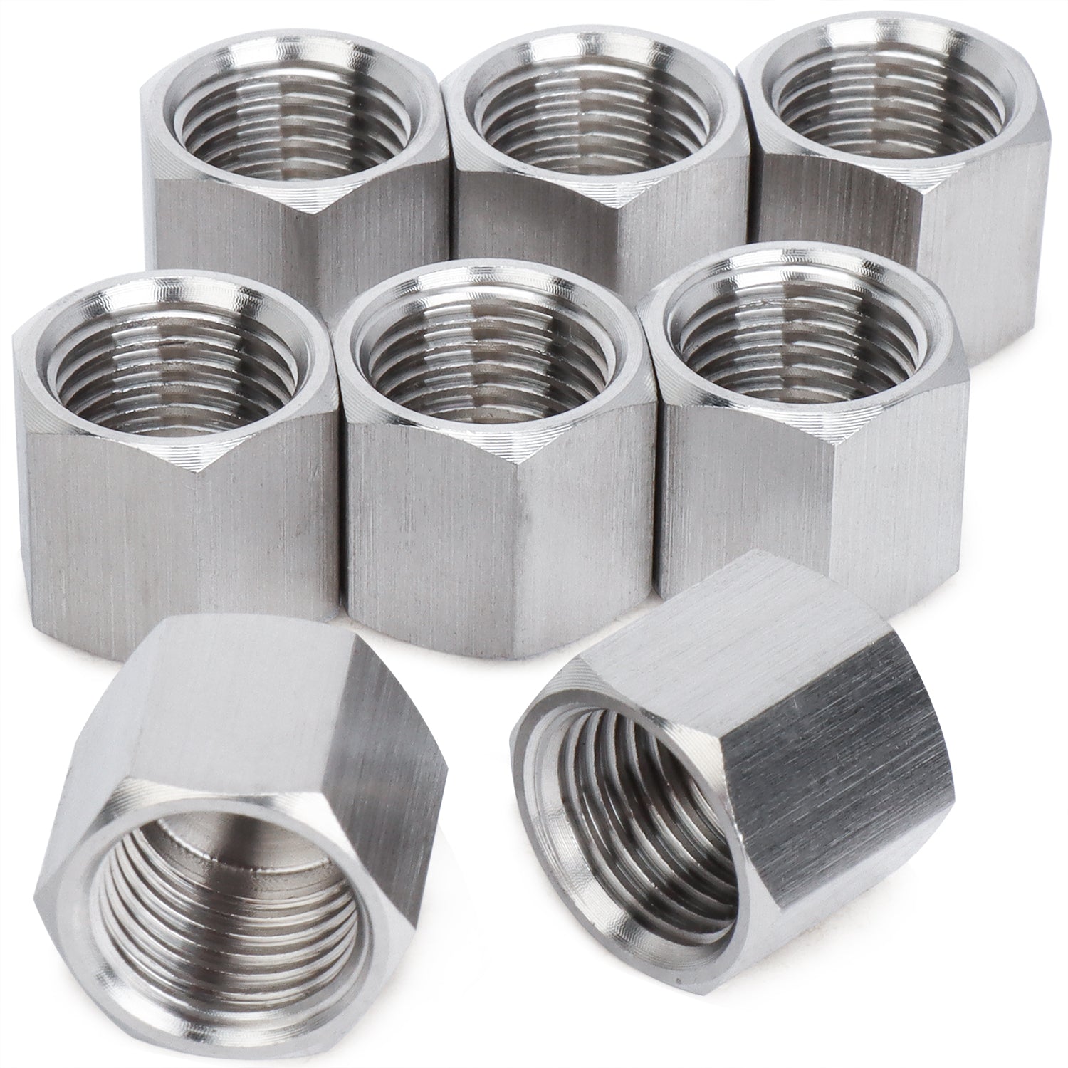LTWFITTING Bar Production Stainless Steel 316 Pipe Cap Fittings 1/4-Inch NPT Fuel Boat (Pack of 500)