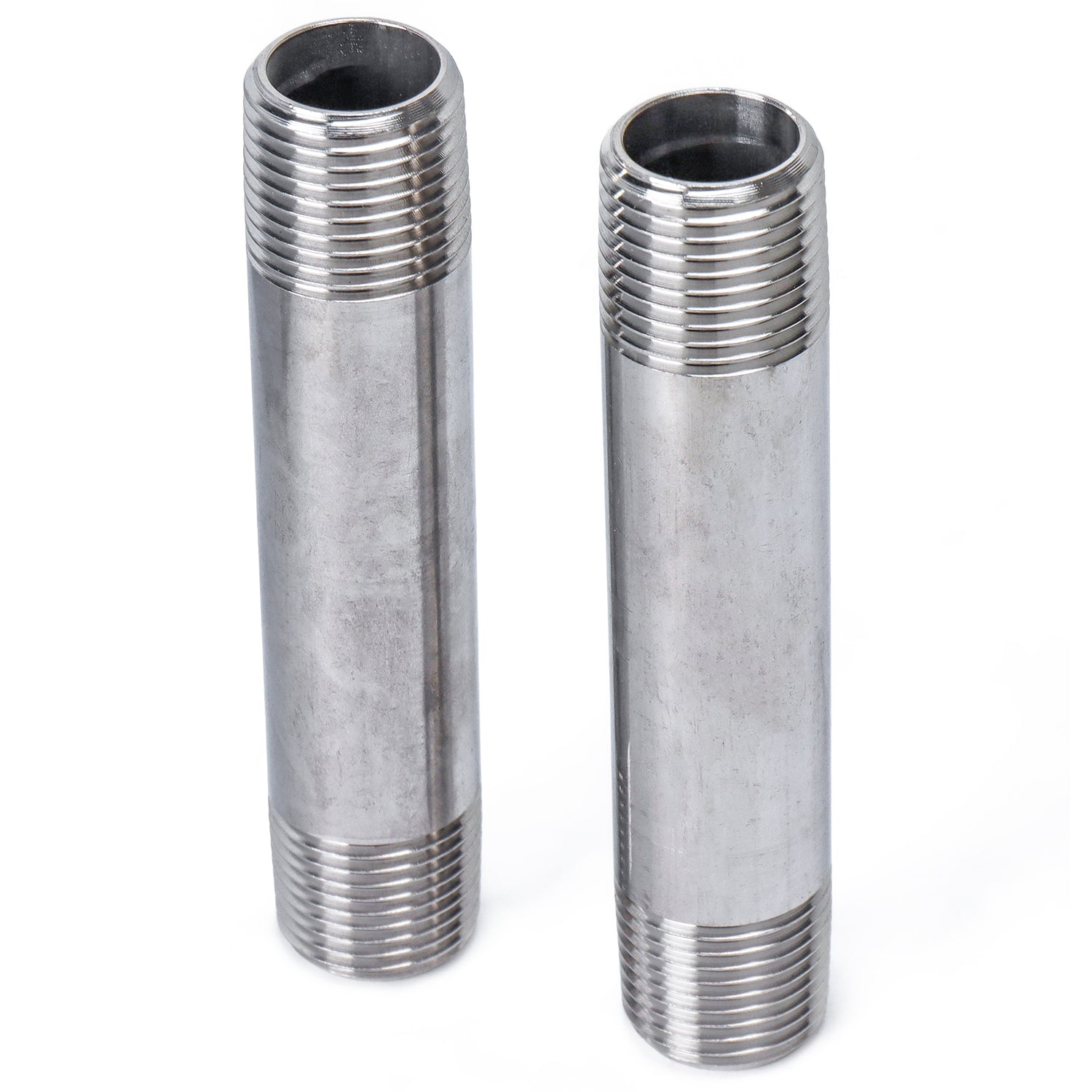 LTWFITTING Stainless Steel 316 Pipe 4 Inch Long Nipples Fitting 1/2 Inch Male NPT (Pack of 2)