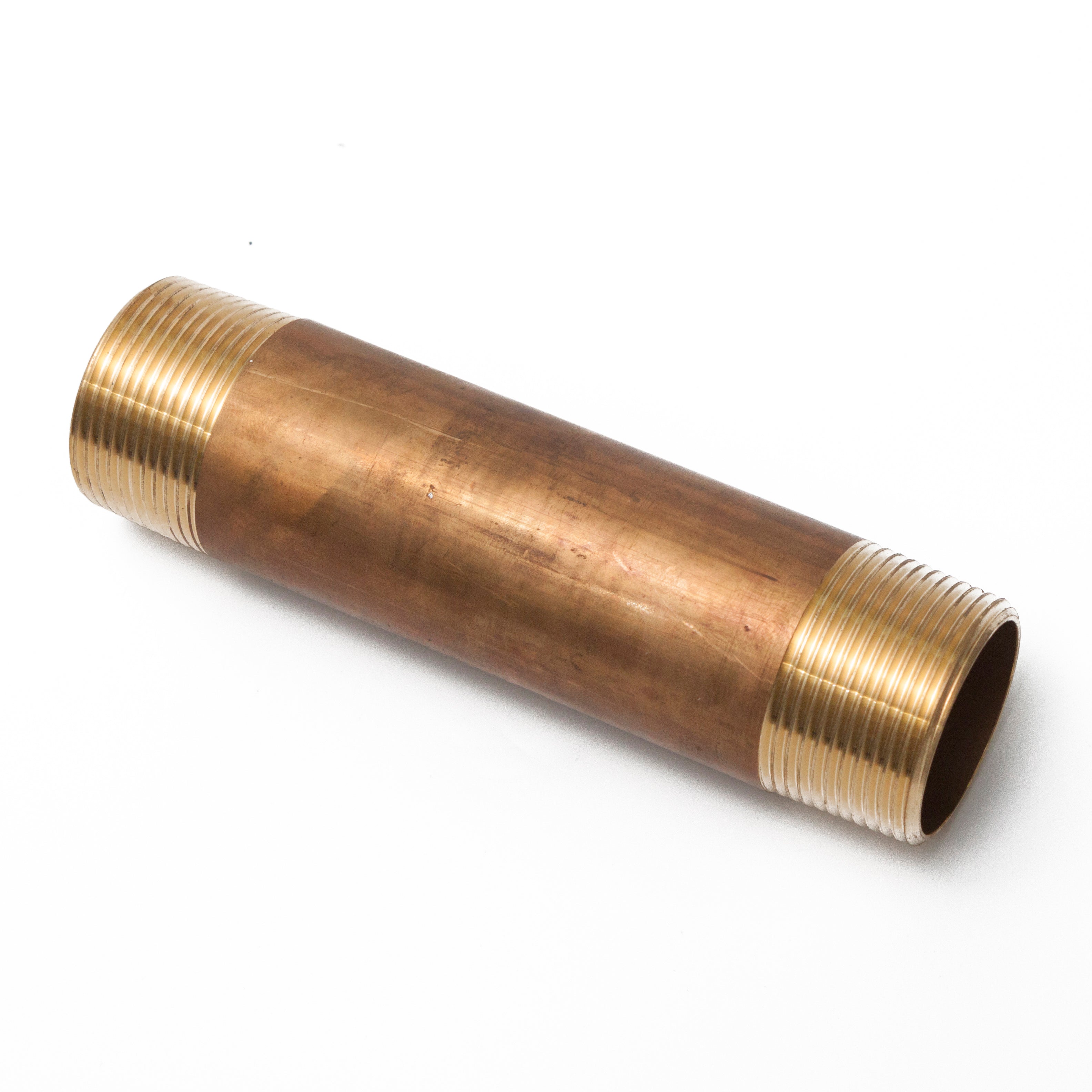 LTWFITTING Brass Pipe 6 Inch Long Nipple Fitting 1-1/4 Inch Male NPT Air Water(Pack of 1)