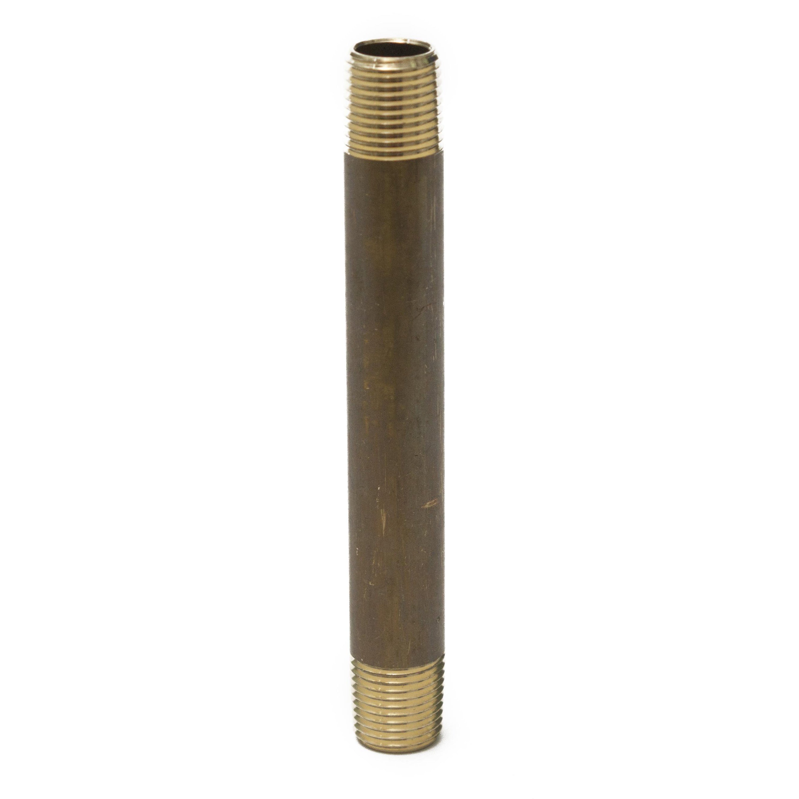 LTWFITTING Brass Pipe 5 Inch Long Nipple Fitting 1-1/2 Inch Male NPT Air Water(Pack of 1)