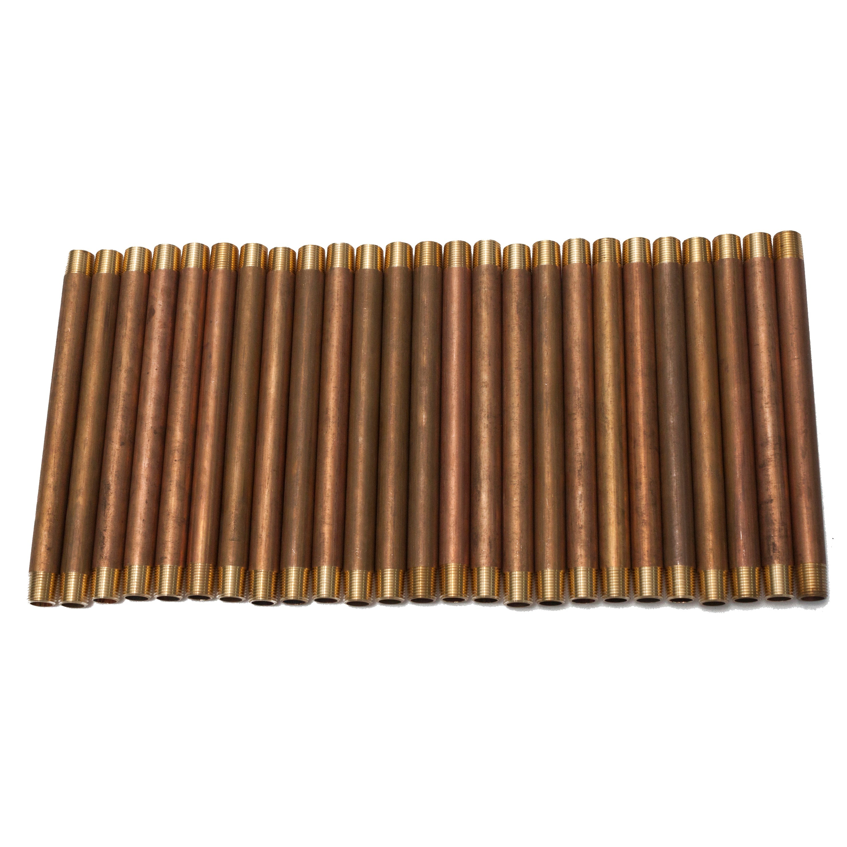 LTWFITTING Brass Pipe 5 Inch Long Nipple Fitting 1/8 Male NPT Air Water(Pack of 25)