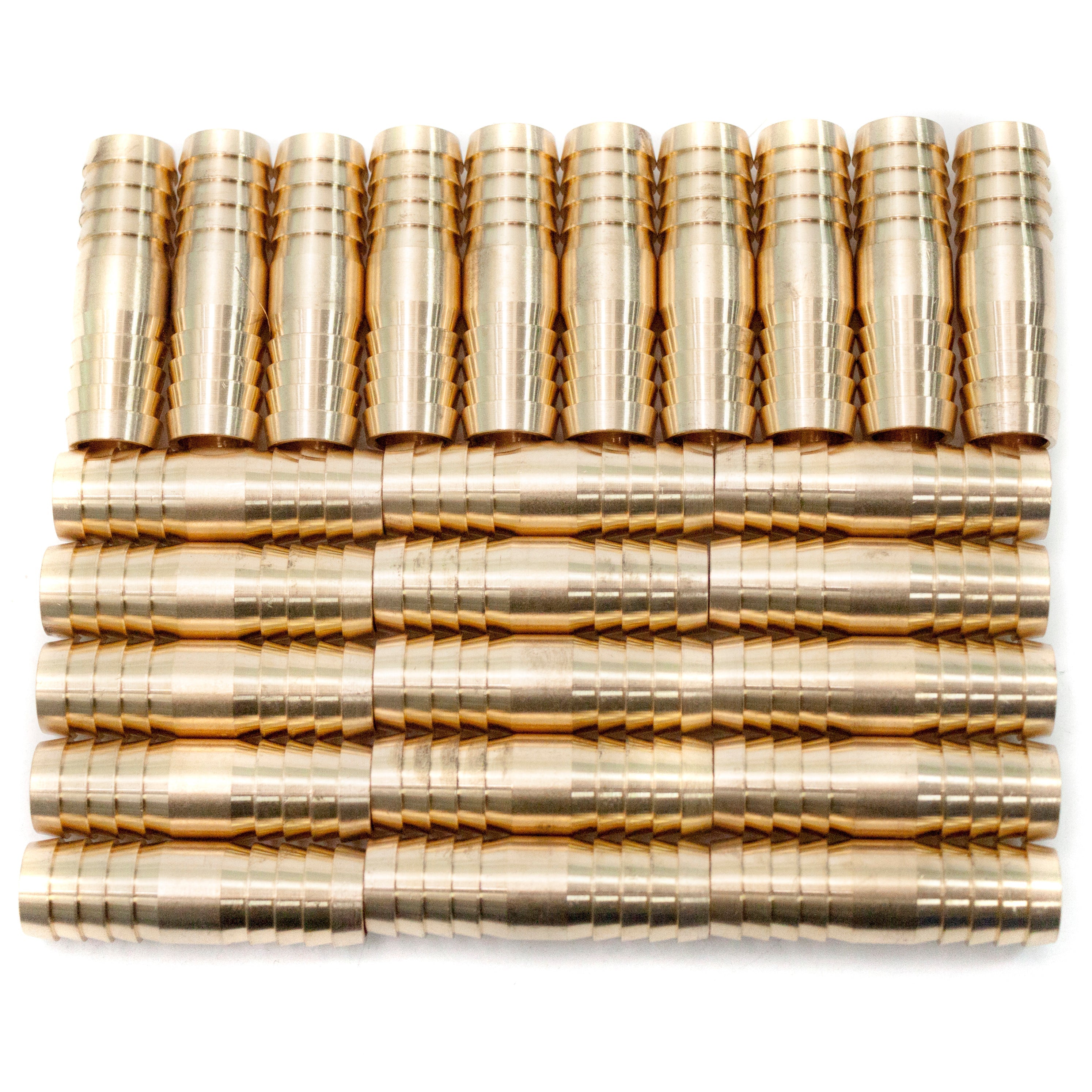 LTWFITTING Brass Barb Splicer Mender 5/8-Inch ID Hose Fitting Air Boat Fuel Hose Joine(Pack of 25)