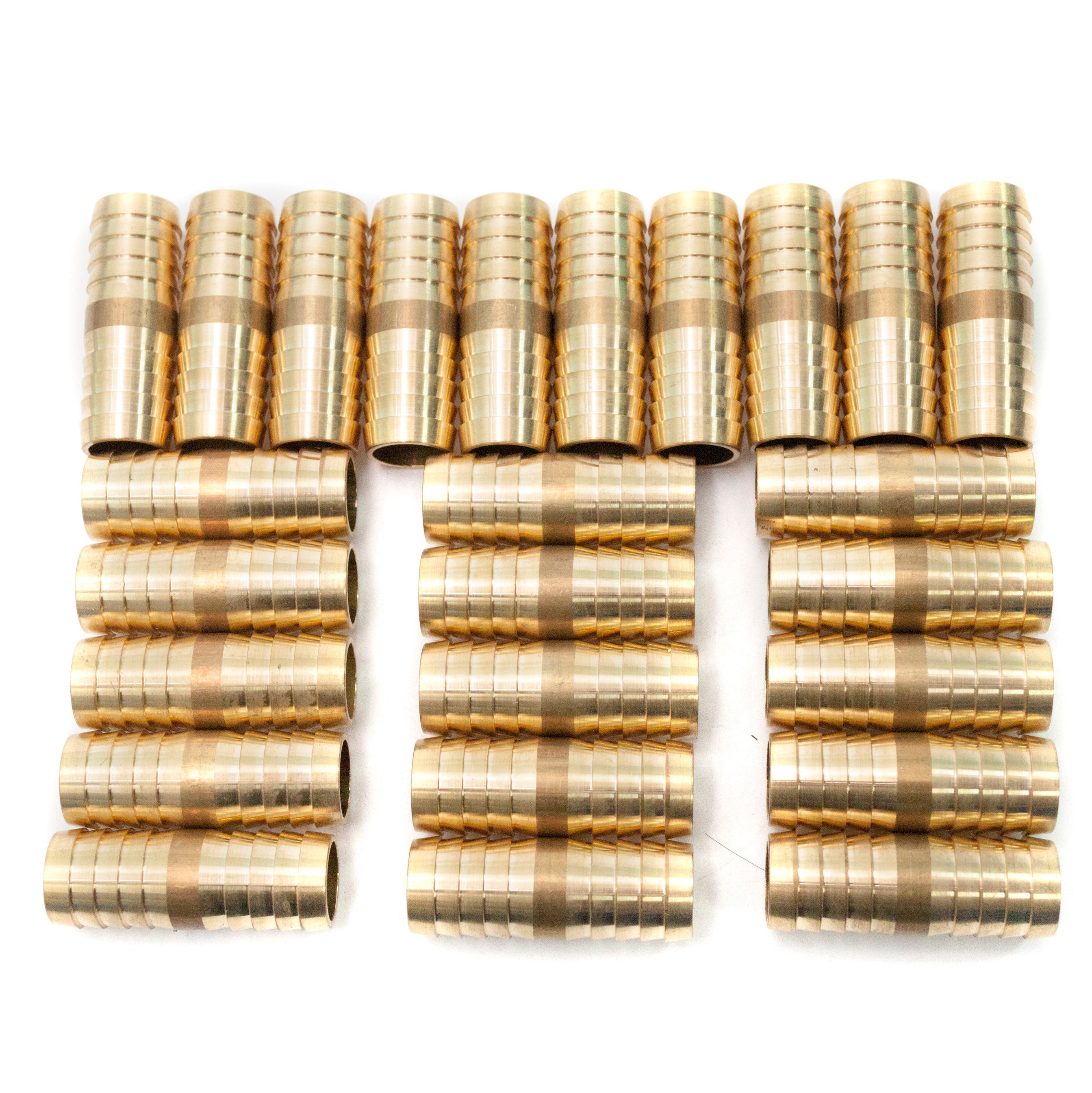 LTWFITTING Brass Barb Splicer Mender 3/4-Inch ID Hose Fitting Air Boat Fuel Hose Joiner(Pack of 25)