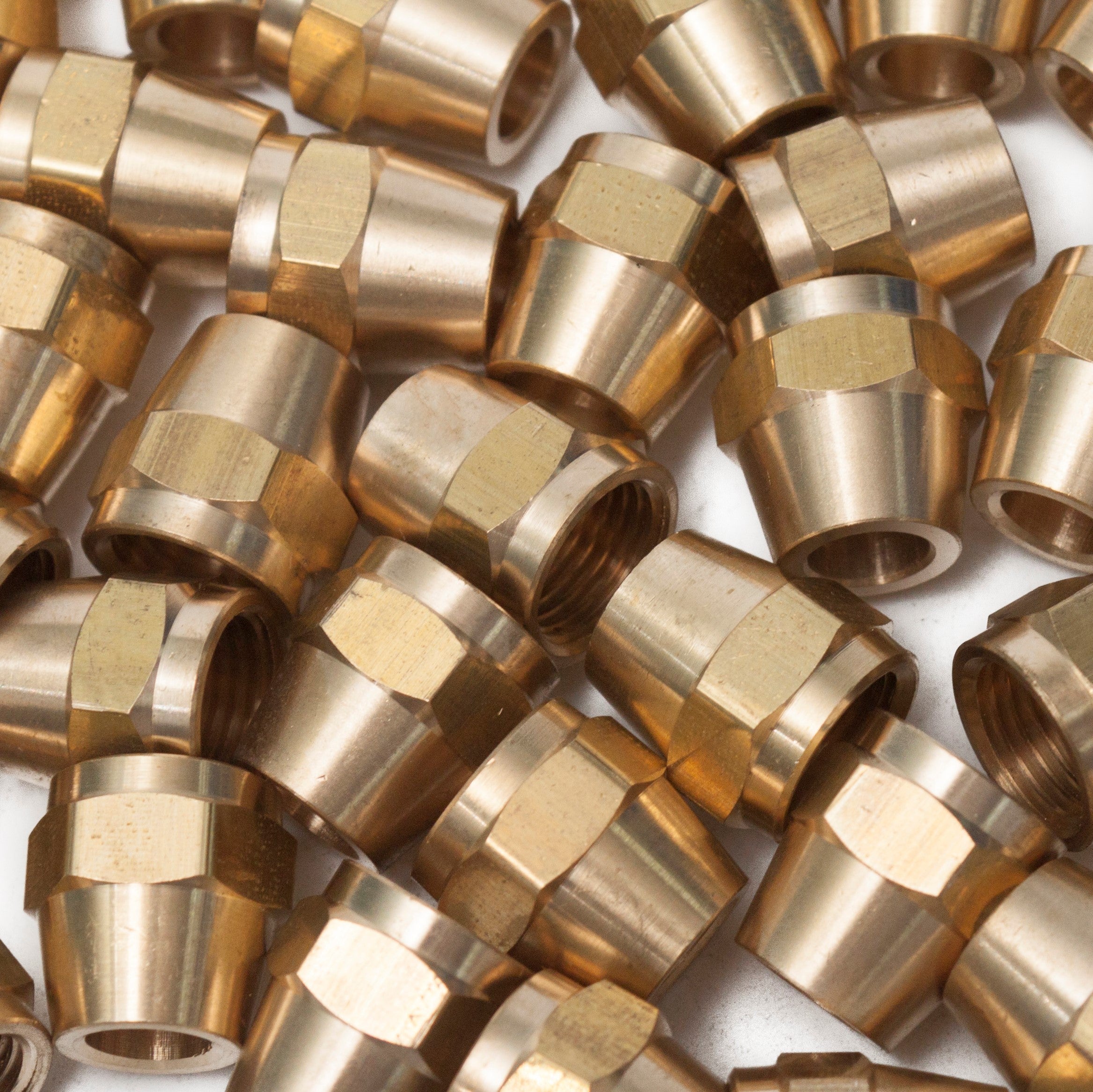 Generic Brass 5/16 Inch OD Short 45 Degree Flare Nut,Flare Tube Fitting(Pack of 500)