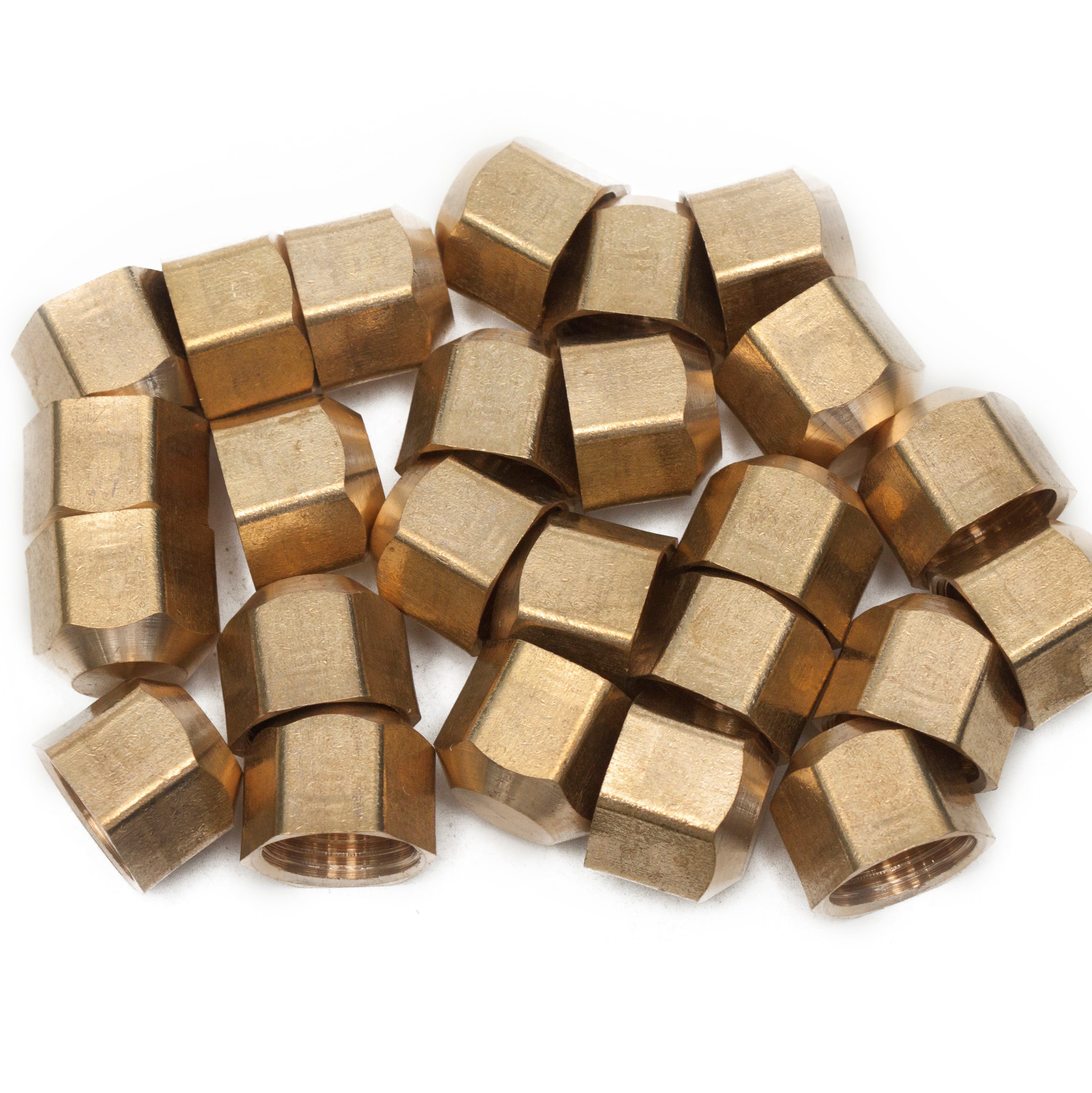 LTWFITTING Brass 5/8 Inch OD Flare Cap, Brass Flare Tube Fitting(Pack of 25)