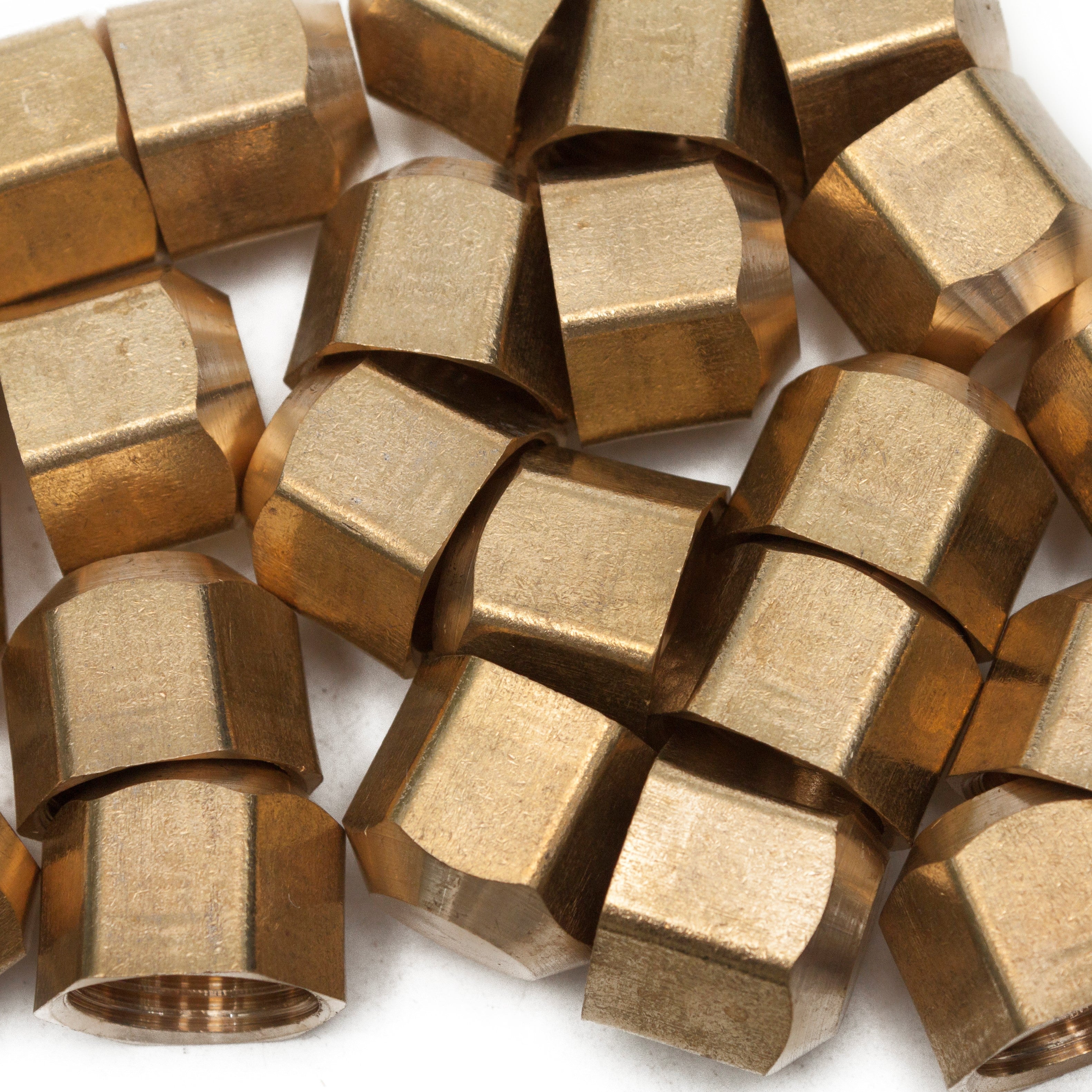 LTWFITTING Brass 5/8 Inch OD Flare Cap, Brass Flare Tube Fitting(Pack of 300)