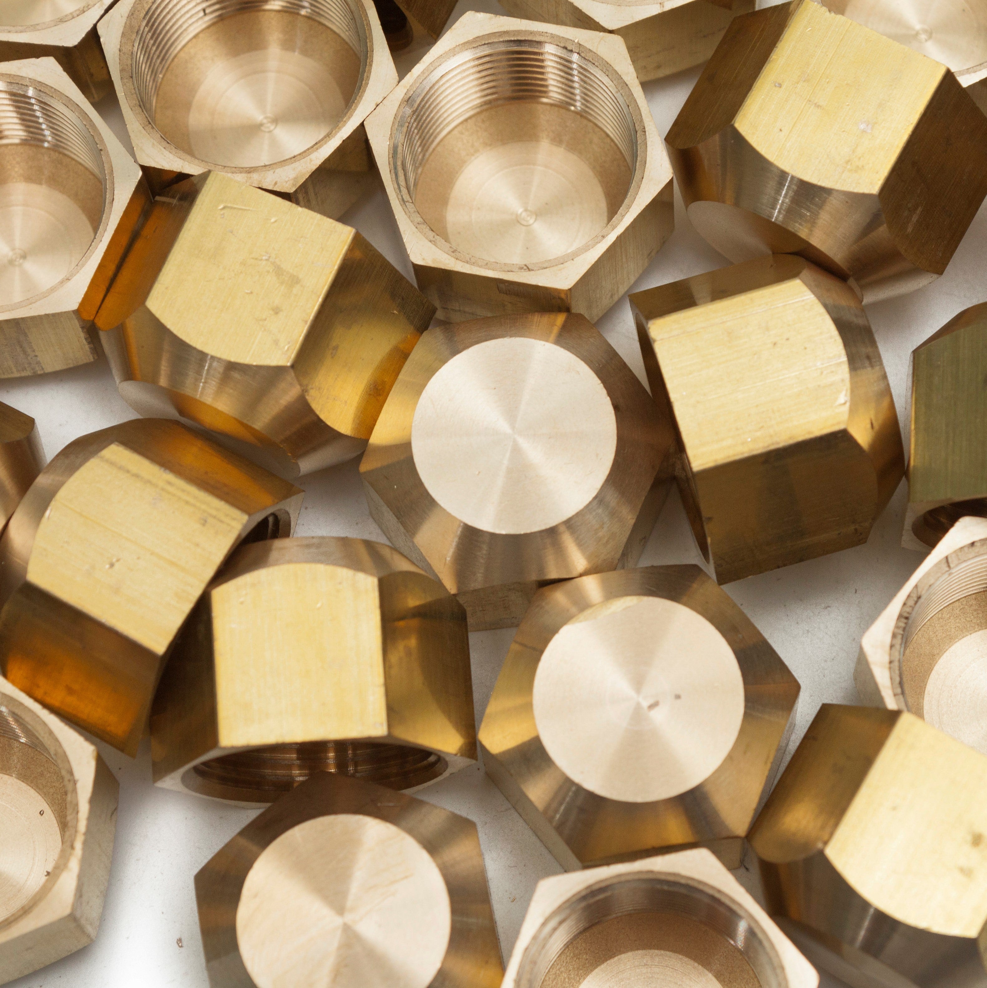 LTWFITTING Brass 3/4 Inch OD Flare Cap, Brass Flare Tube Fitting(Pack of 150)