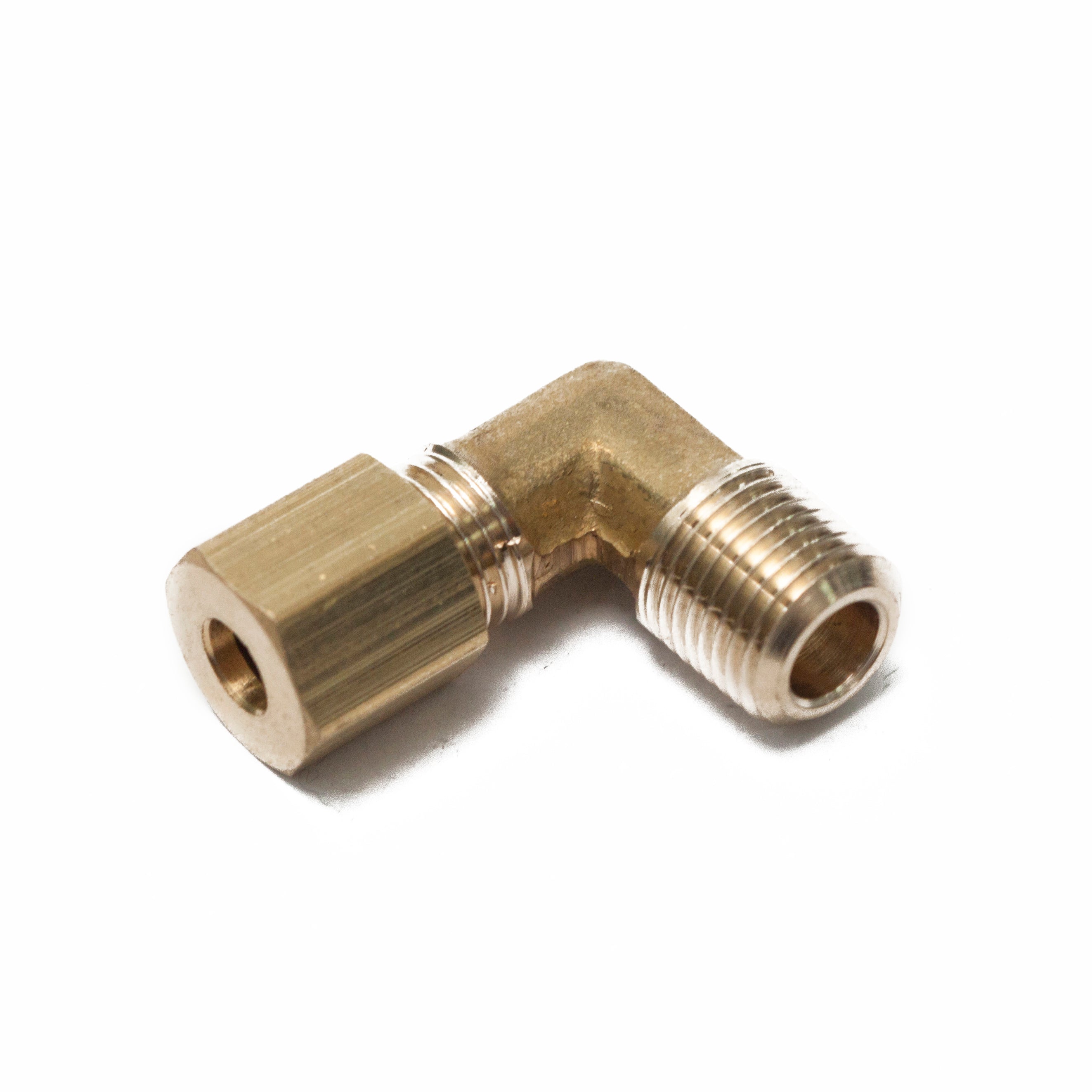 LTWFITTING 3/16-Inch OD x 1/8-Inch Male NPT 90 Degree Compression Elbow,Brass Compression Fitting (Pack of 30)