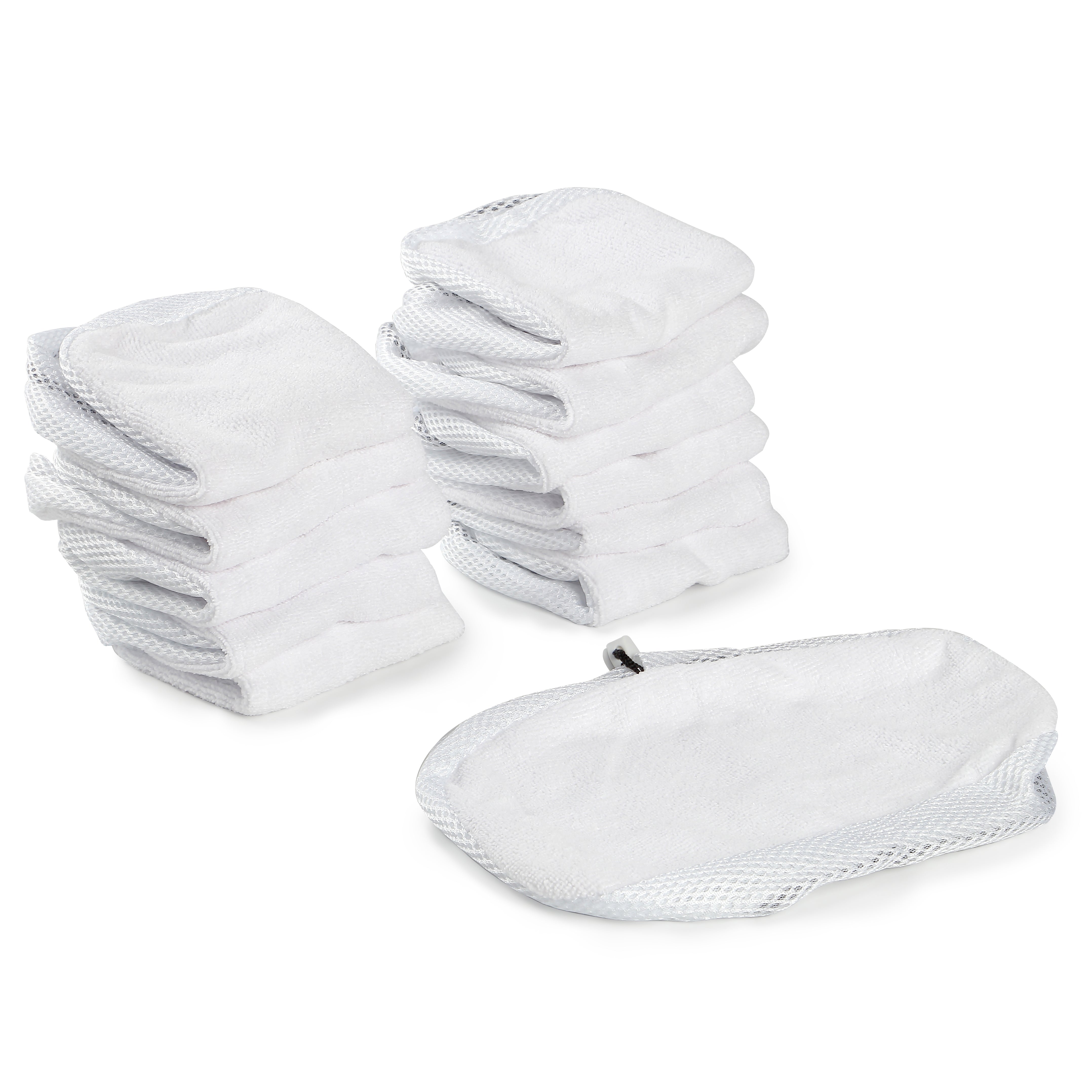 LTWHOME Microfibre Main Floor Cleaning Cloths Mop Pads Suitable for Morphy Richards 9 in 1 720020 720502,2 in 1 70495 Steam Cleaner (Pack of 12)