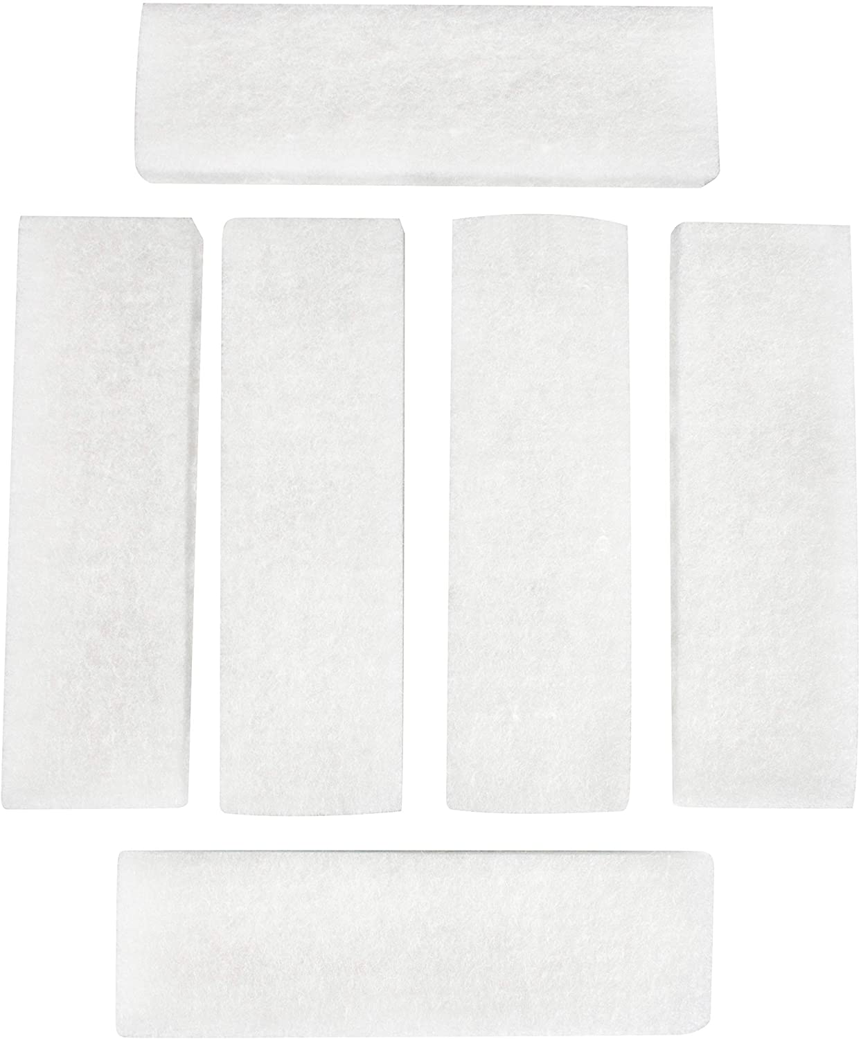 LTWHOME Compatible White Filter Floss Replacement for All Pond Solutions FW-14 Nano Tank (Pack of 6)