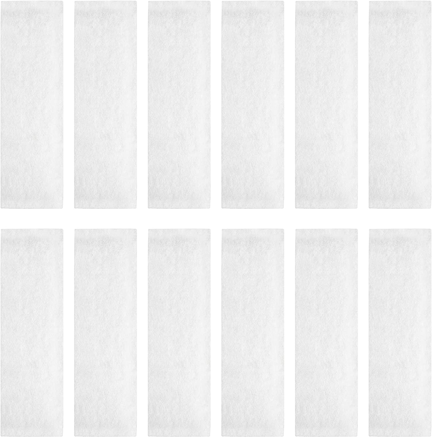 LTWHOME Compatible White Filter Floss Replacement for All Pond Solutions FW-14 Nano Tank (Pack of 12)