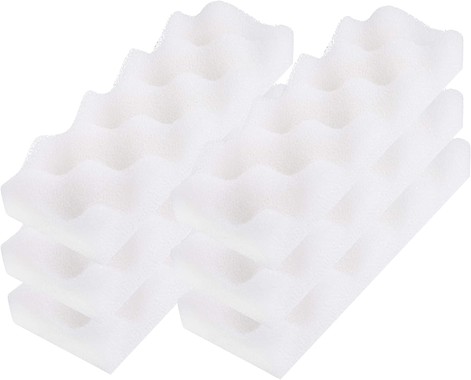 LTWHOME Bio Foam Filter Pads Fit for Fluval Bio-Foam Max 07 Canister Filter 206/207 & 306/307 (Pack of 6)