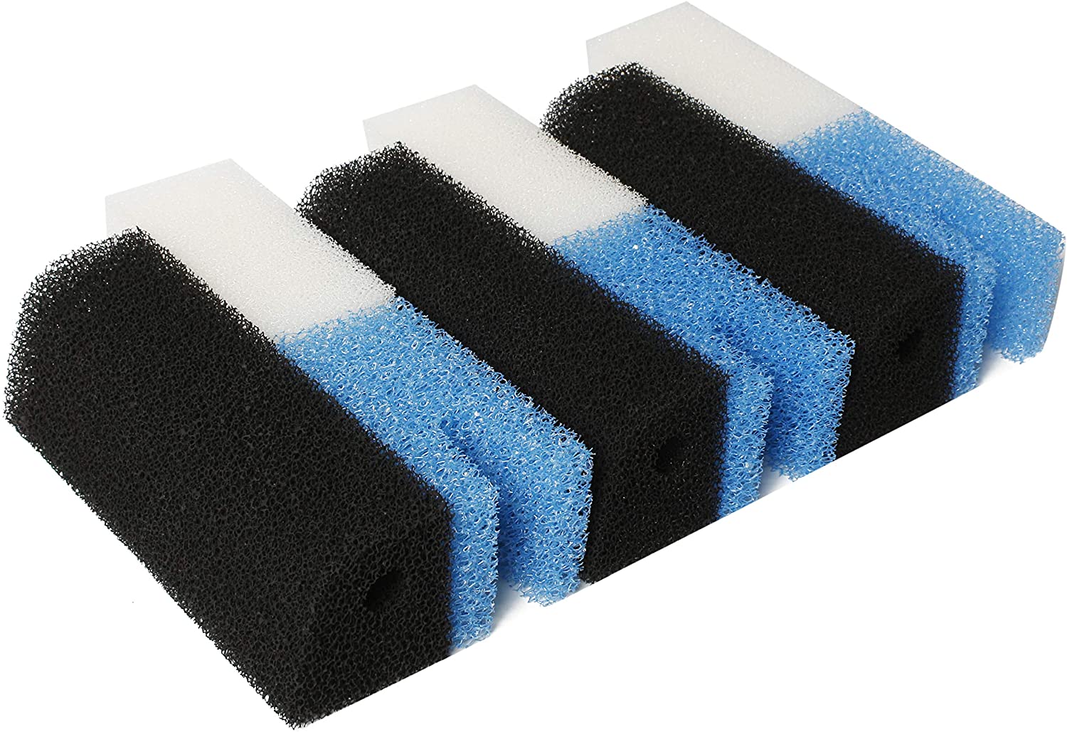 LTWHOME Design Aquarium Sponge Sets Compatible with Ferplast Blumec 05, Bluclear 05 Sponges Fit for Bluwave Internal Filter (Pack of 3 Sets)