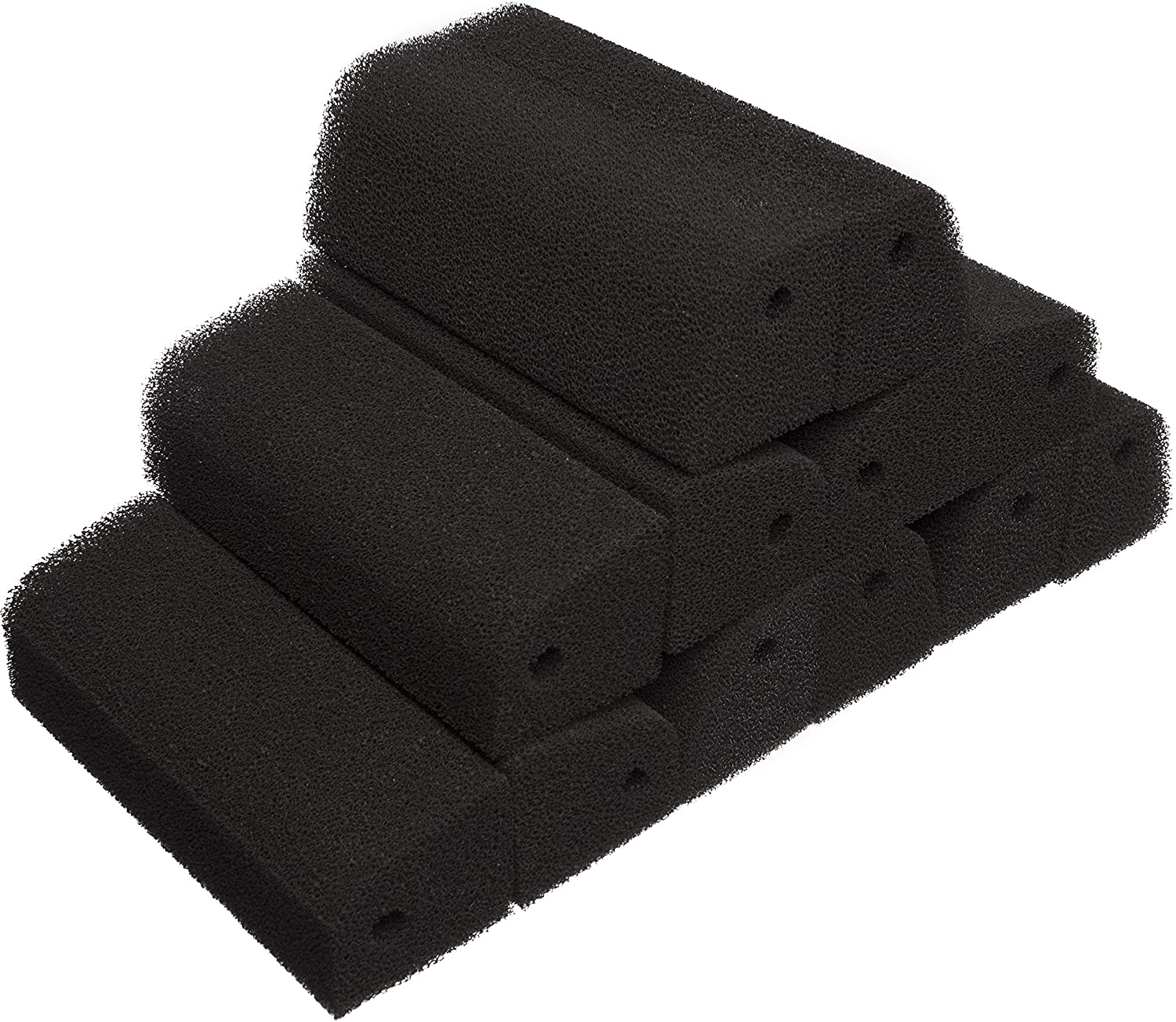LTWHOME Design Aquarium Active Carbon Sponges Compatible with Ferplast Bluclear 07 Sponges Fit for Bluwave Internal Filter (Pack of 12)