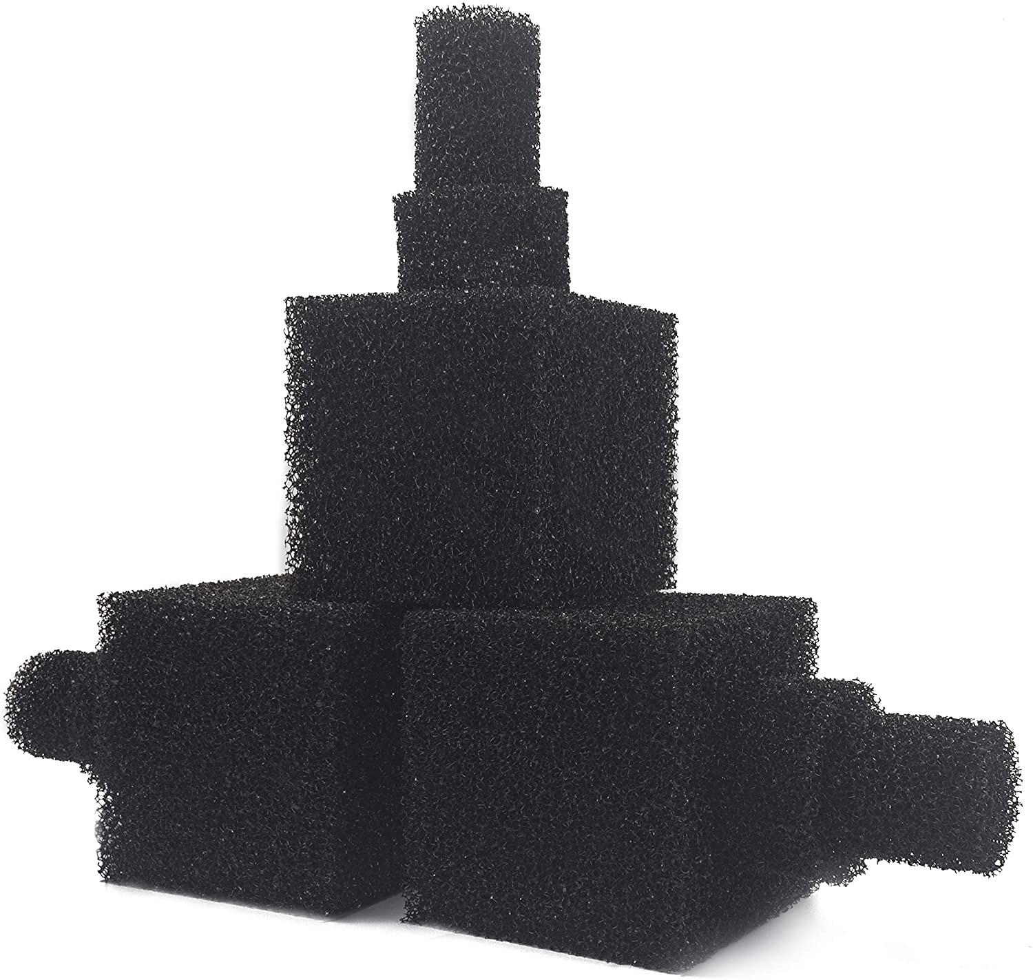 LTWHOME 6 Inch Inch Coarse Pond Filter Foam Cube Block Pump Pre Filter Sponge(Pack of 3)