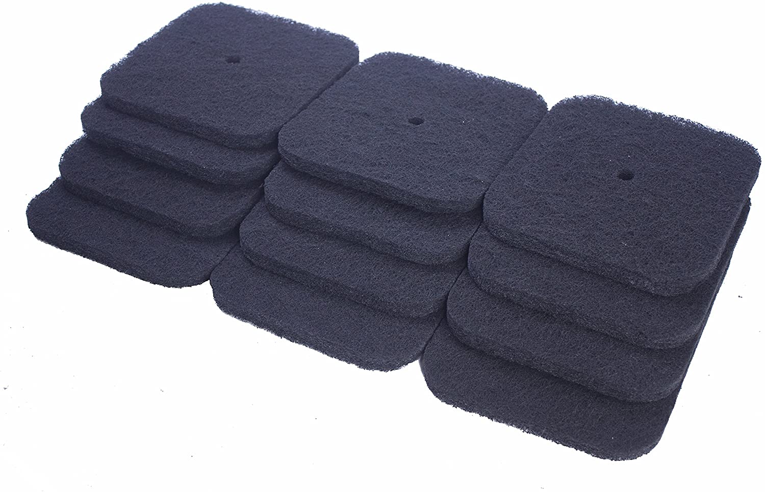 LTWHOME Replacement Carbon Filter Compatible with Catit Hooded and Jumbo Hooded Cat Pans Codes 50695, 50696, 50700, 50701, 50702 (Pack of 12)