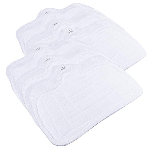 Microfibre Pads Suitable for Home-tek Deluxe Ht824 Ht855 Steam Mop (Pack of 12)