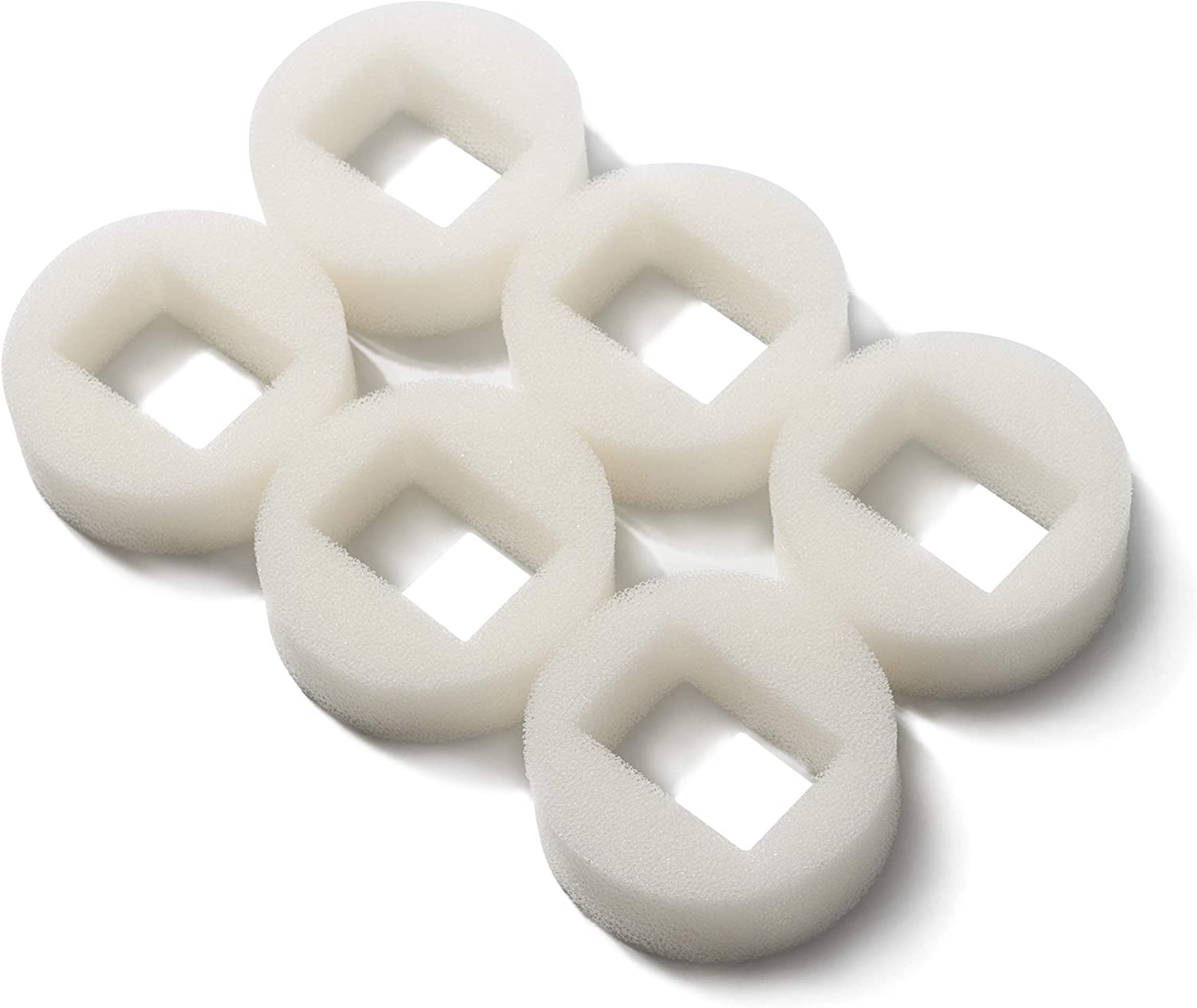 LTWHOME Replacement Foam Pre-Filters Fit for Drinkwell 360 Plastic Pet Fountain,Not Suitable for Stainless Steel Fountain (Pack of 6)