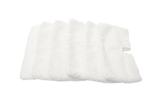LTWHOME Microfibre Steam Pocket Mop Pads Fit for Shark S3501, S3601, S3801CO, S3901(Pack of 6)