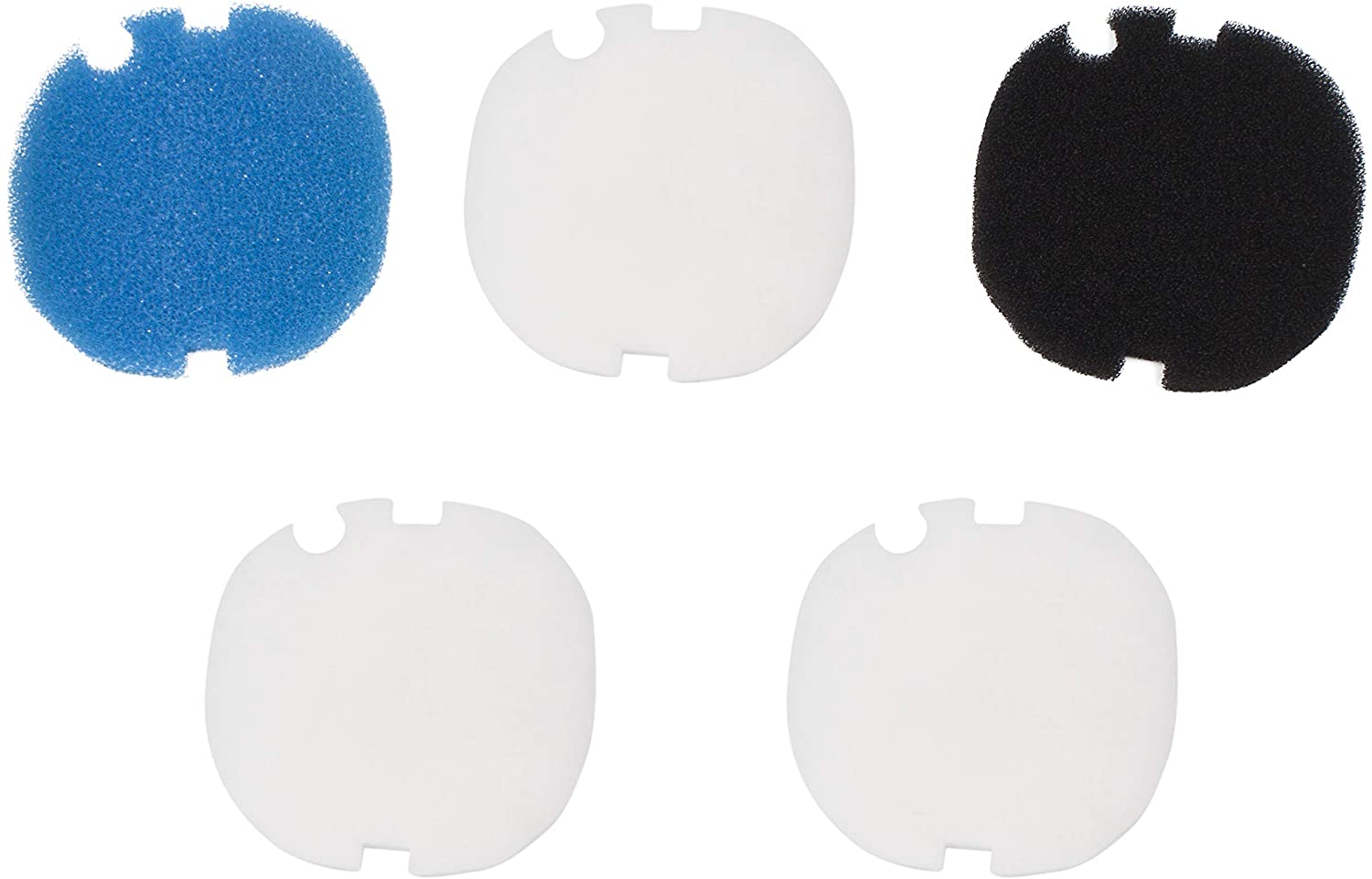 LTWHOME Replacement Coarse Fine Foam Filter Set Fit for AquaManta EFX 300/400 External Filter (Pack of 5pcs,1 Set)