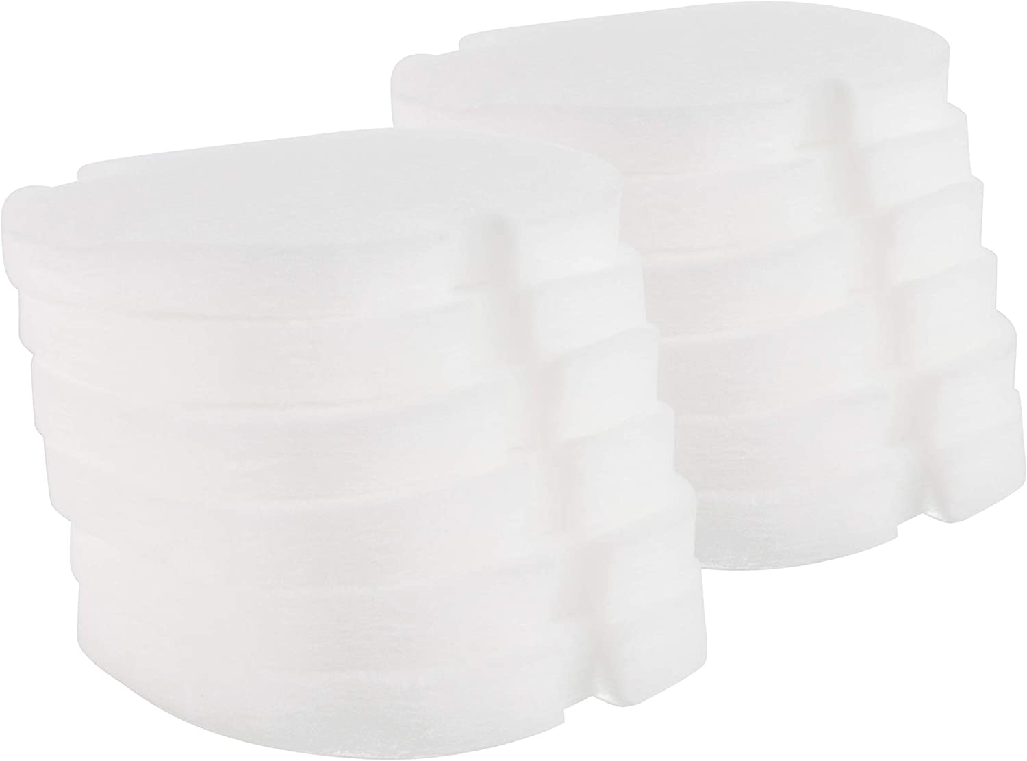 LTWHOME Replacement White Fine Wool Filter Pads Fit for AquaManta EFX 300/400 External Filter (Pack of 12)