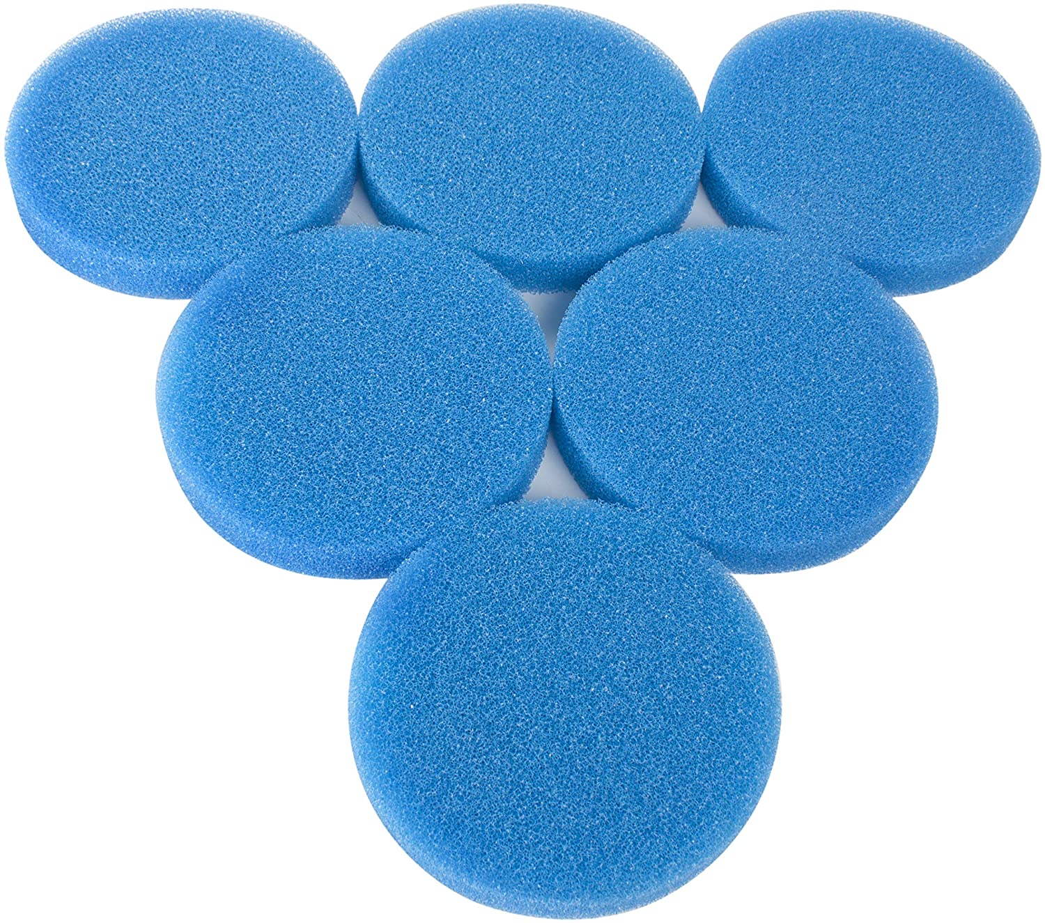 LTWHOME Blue Coarse Foam Media Filter Pads Fit for Classic 2217/600 2616171 (Pack of 6)