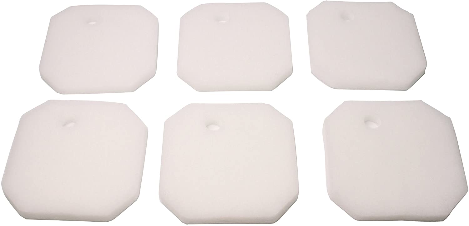LTWHOME Replacement White Fine Filter Pad Compatible with 2616265 Professional Pro 2 2226/2326/ 2026/2128 and Experience 350 (Pack of 6)