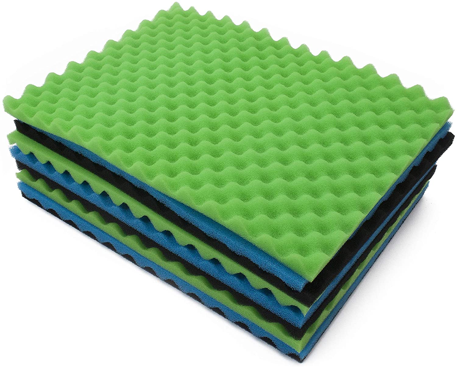 LTWHOME Fish Pong Foam Filter Sponge Set 25 Inch X 18 Inch Media (Pack of 3 Sets)