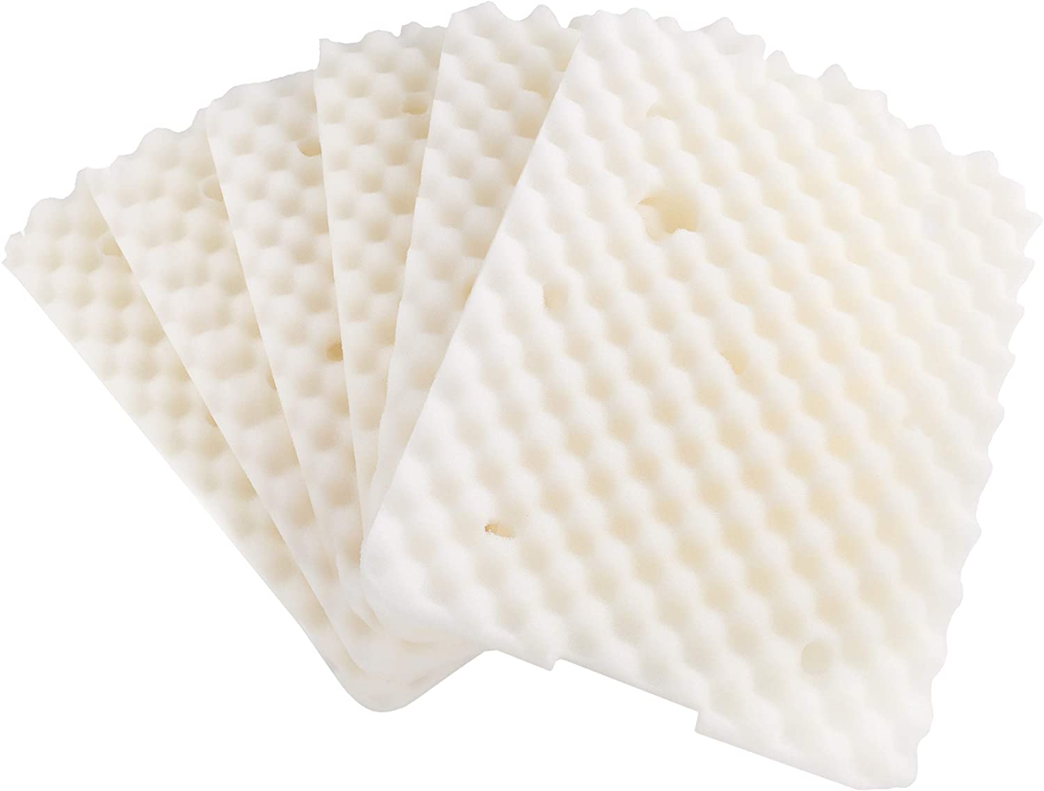 LTWHOME Replacement Foam Filter Pads Fish Tank Media Fit for The Hozelock Ecopower + and Ecomax Range of Filters (Pack of 6)