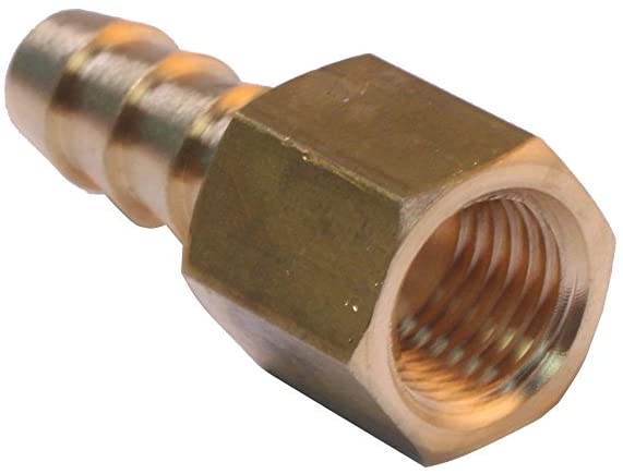 LTWFITTING Brass Flare Tube Fitting 5/16 Inch Hose ID x 1/4 Inch Female 45 Deg Nut Union (Pack of 25)