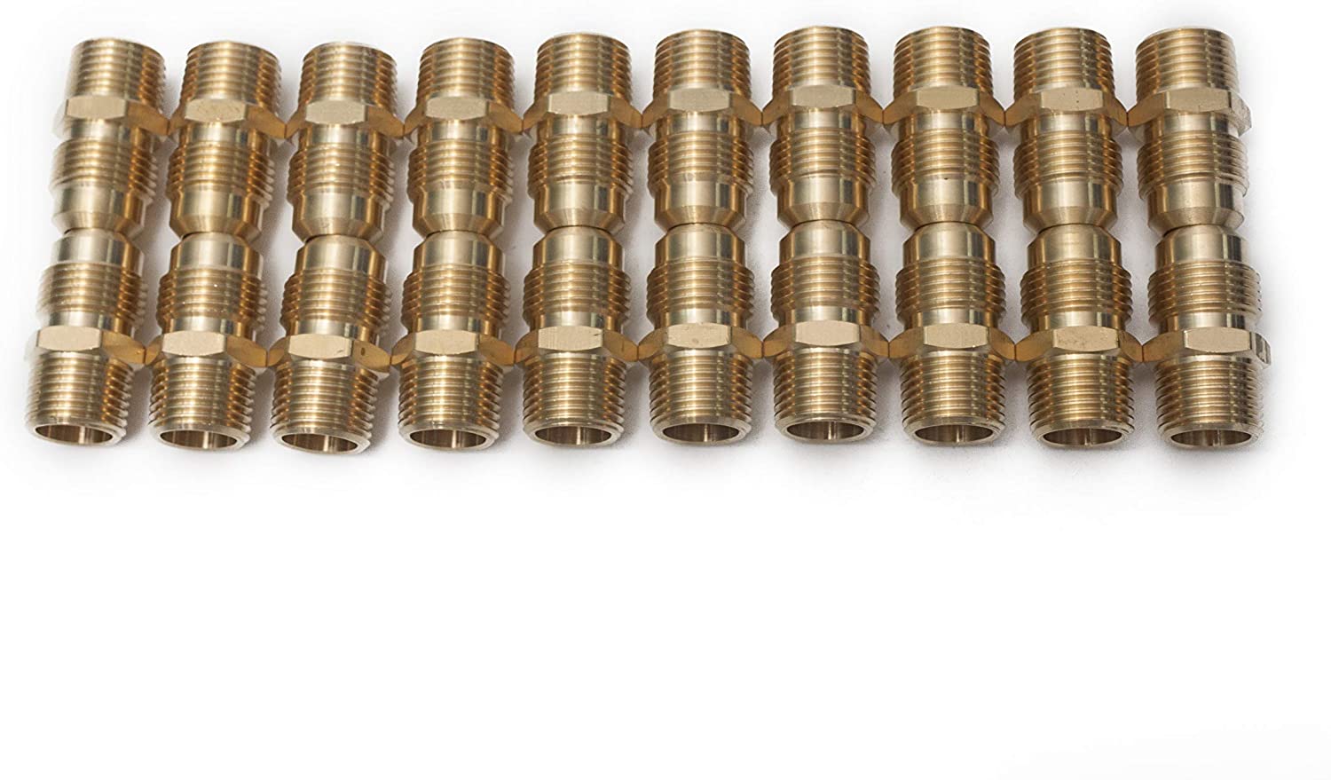 LTWFITTING Brass Flare 5/8 Inch OD x 1/2 Inch Male NPT Connector Tube Fitting (pack of 20)