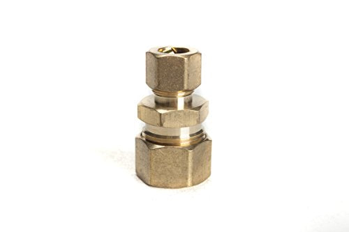 LTWFITTING 5/8-Inch OD x 3/8-Inch OD Compression Reducing Union,Brass Compression Fitting(Pack of 20)