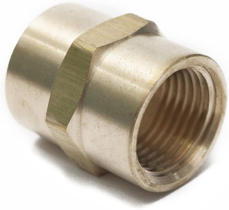 LTWFITTING Brass Pipe Fitting Coupling Coupler 3/8 x 3/8 Inch Female N