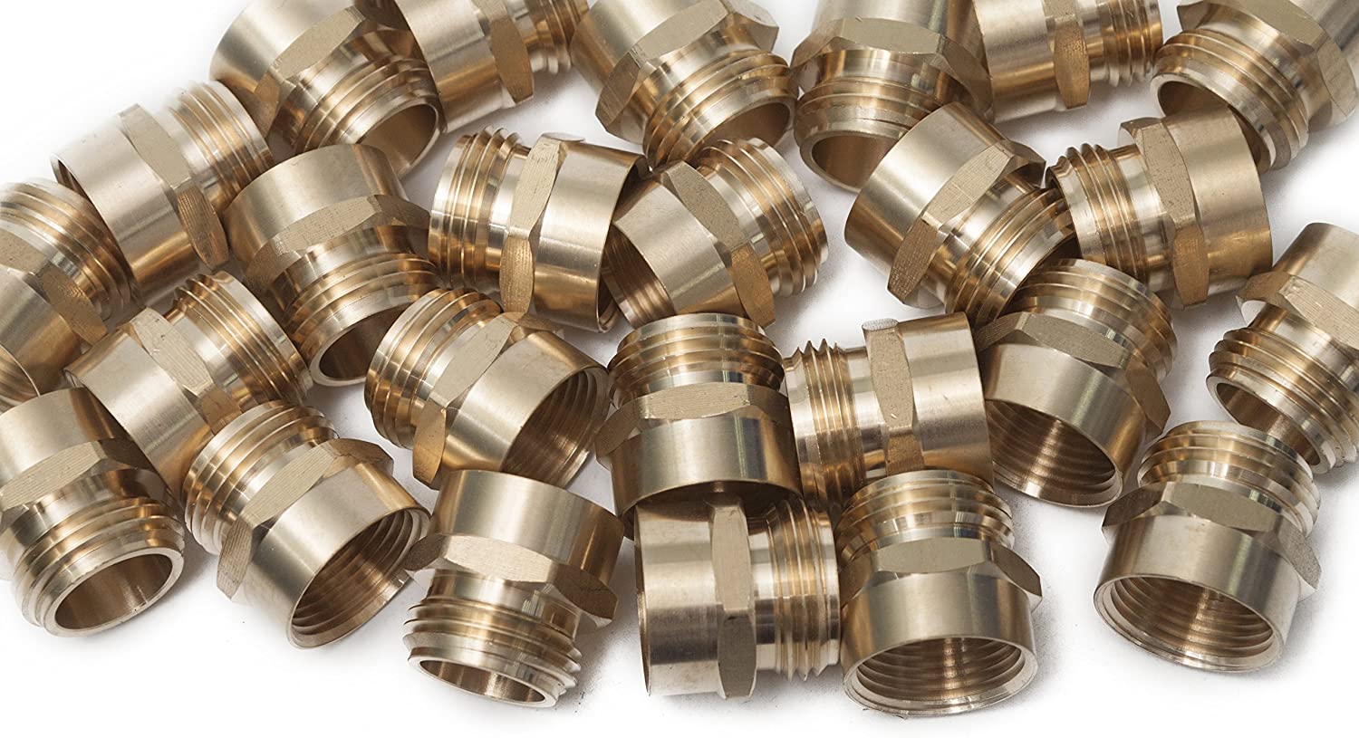 LTWFITTING 3/4 Inch MHT x 3/4 Inch FIP Brass Hose Adapter,Brass Garden Hose Fitting(Pack of 170)