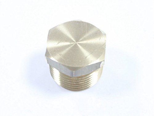 LTWFITTING Lead Free Brass Pipe Hex Head Solid Plug Fittings 1/2 Inch Male NPT (Pack of 150)
