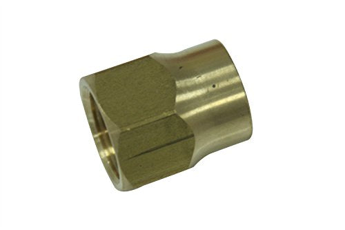 LTWFITTING Brass 5/8 Inch OD 45 Degree Flare Long Forged Nut,Brass Flare Tube Fitting(Pack of 20)