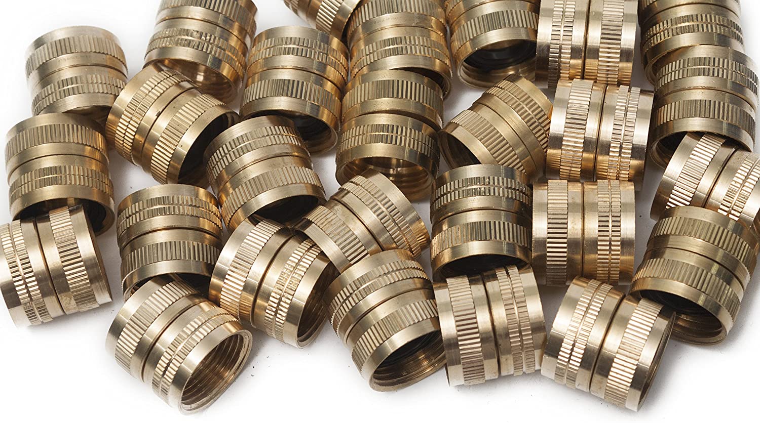 LTWFITTING 3/4 Inch FHT x 3/4 Inch FIP Brass Swivel Hose Adapter,Garden Hose Fitting(Pack of 200)