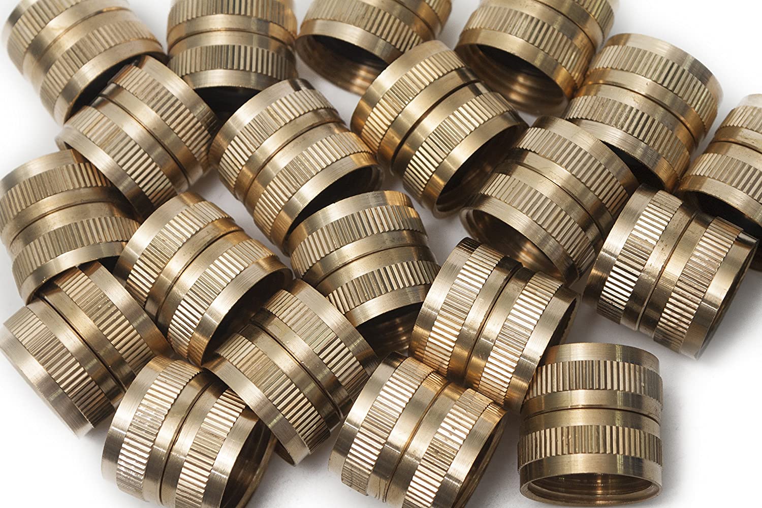 LTWFITTING 3/4 Inch FHT x 3/4 Inch FHT Brass Swivel Hose Adapter,Garden Hose Fitting(Pack of 250)