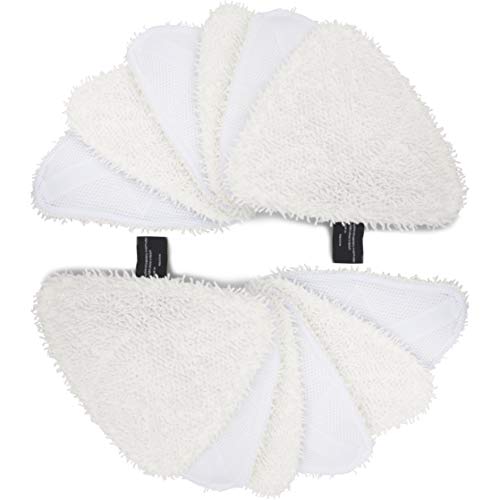 LTWHOME Design Washable Replacement Microfibre Pads Fit for Holme Steam Mop HSM2001 (Pack of 12)