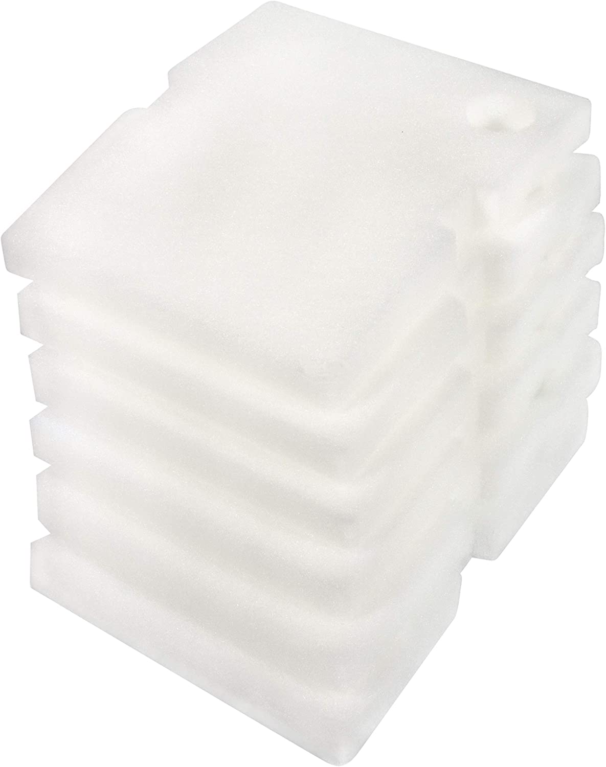 LTWHOME White Fine Filter Media Fit for Hydor Professional Canister Filter 450/600 (Pack of 6)